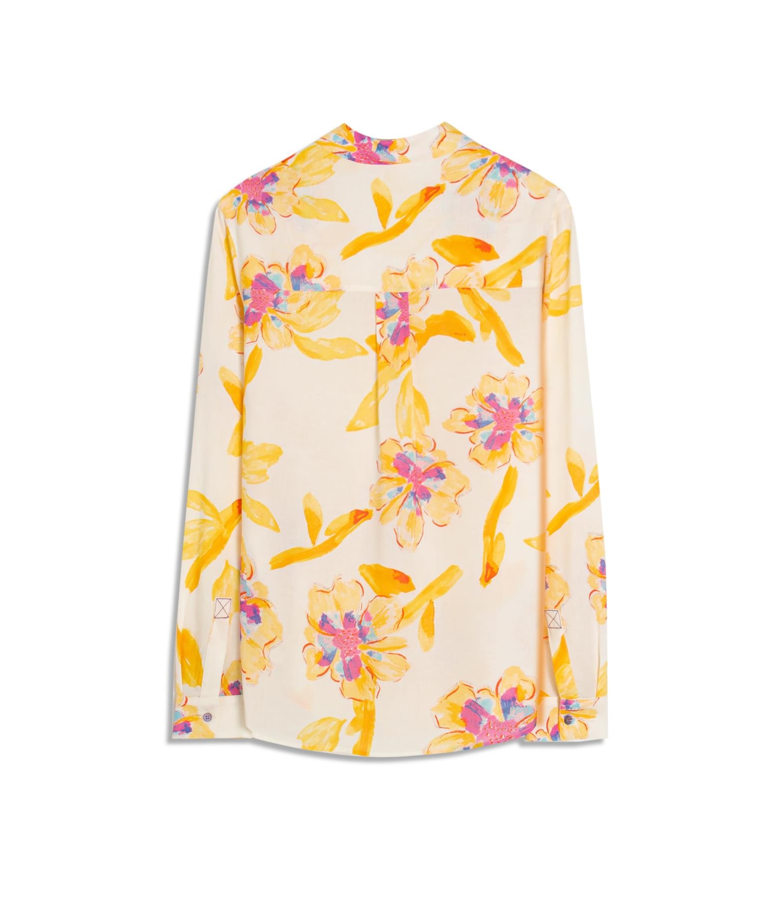 Camisa Nina Art Flower Branco