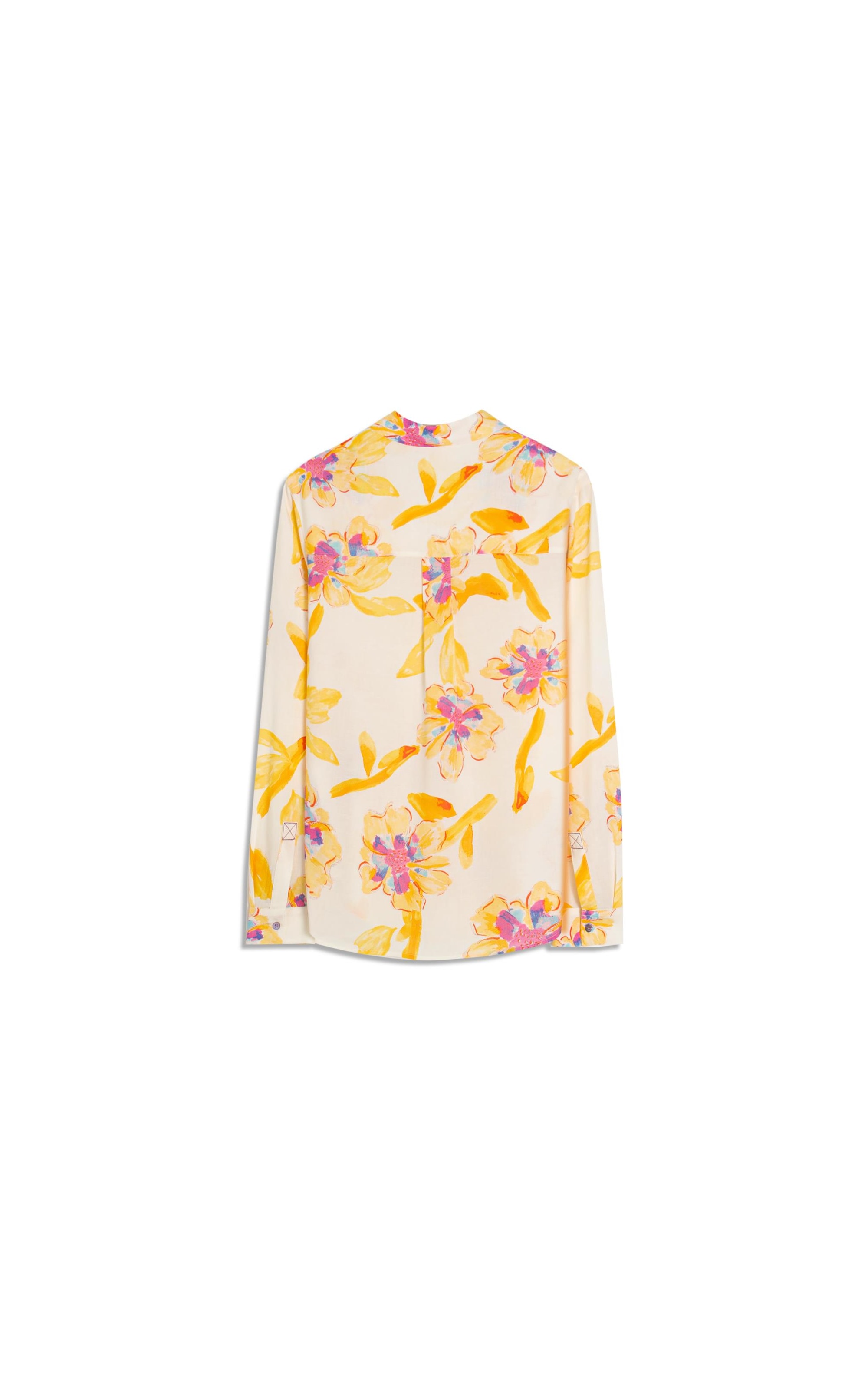 Camisa Nina Art Flower Branco