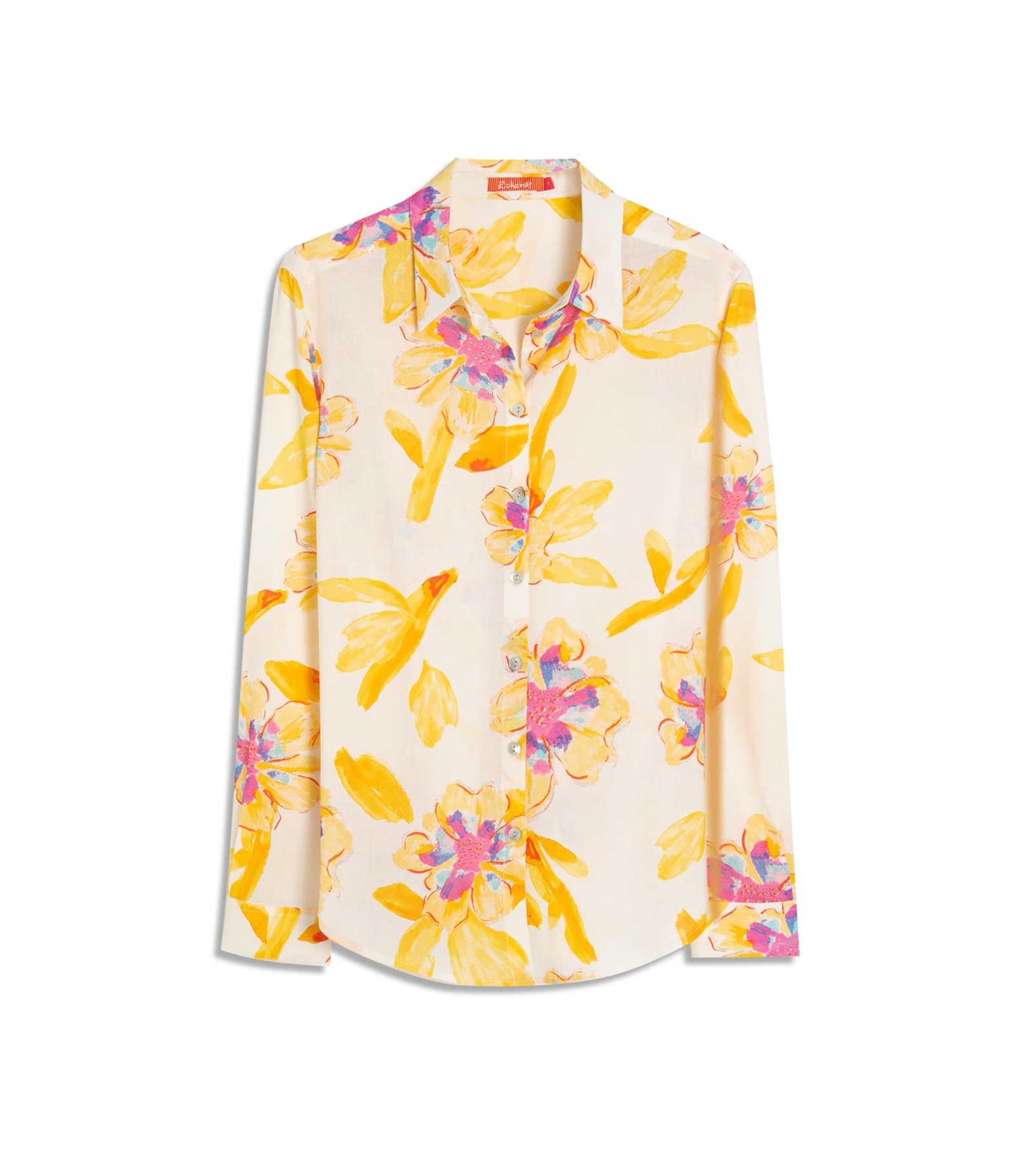 Camisa Nina Art Flower Branco