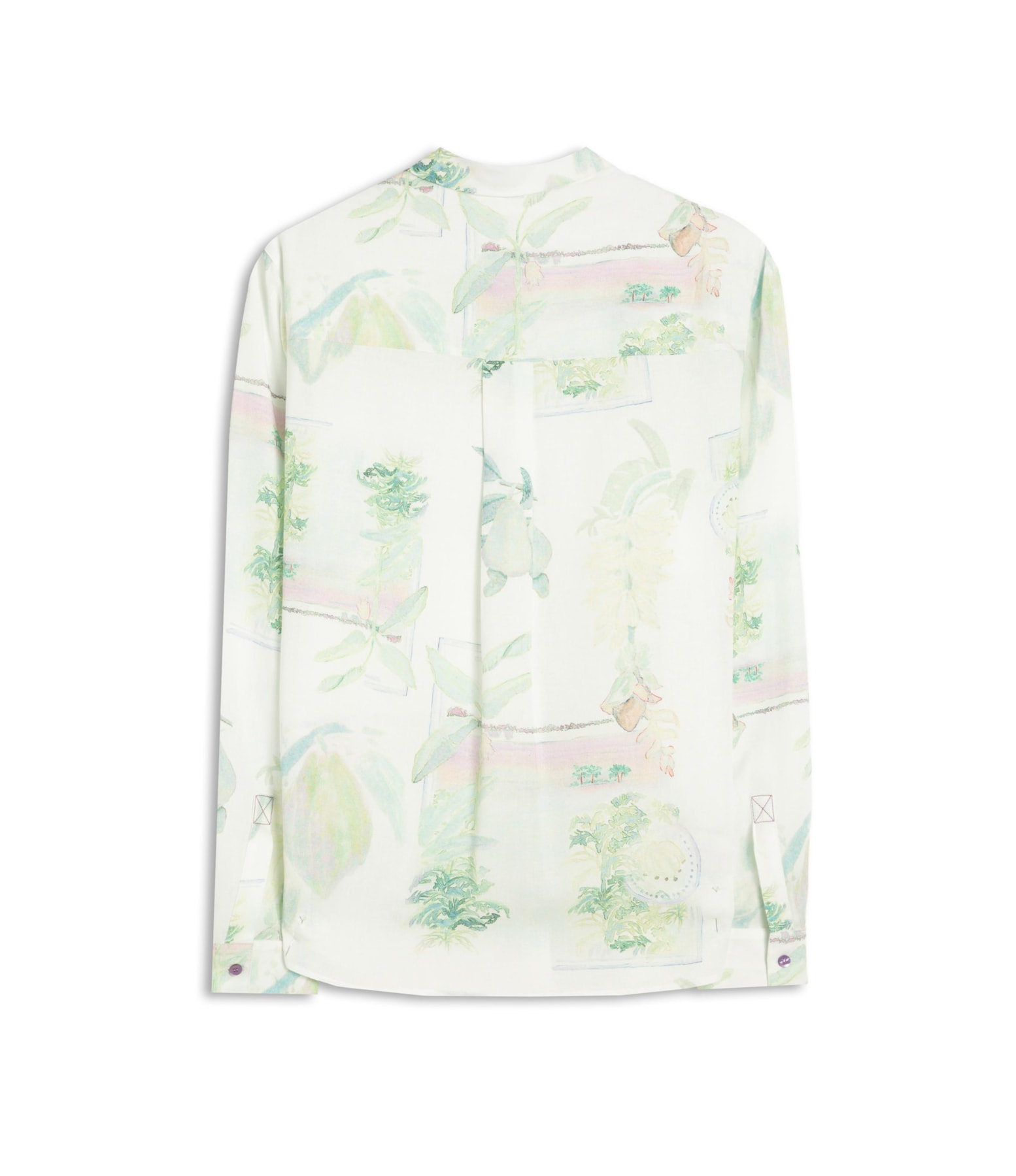 Camisa Nina Tropical Linho Blend Branco