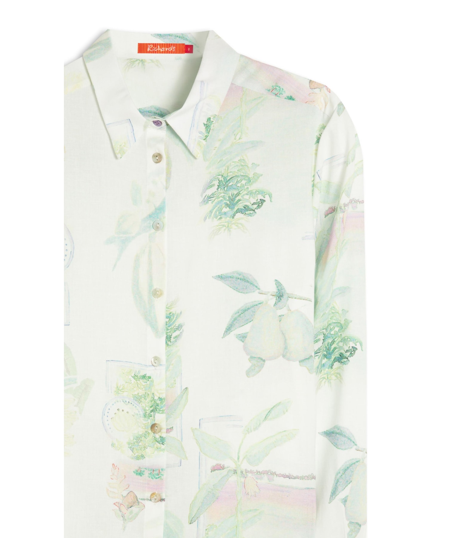 Camisa Nina Tropical Linho Blend Branco