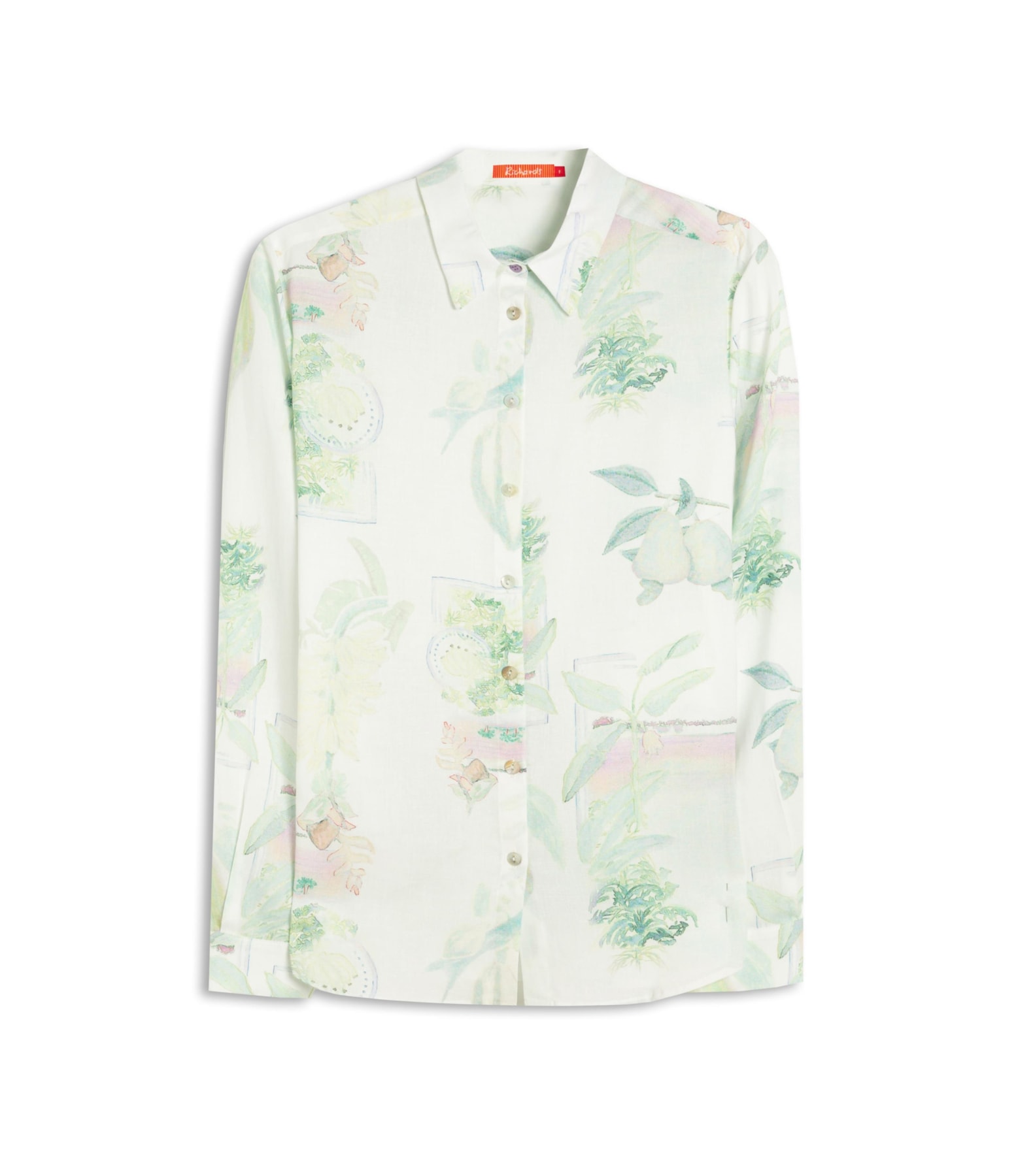 Camisa Nina Tropical Linho Blend Branco