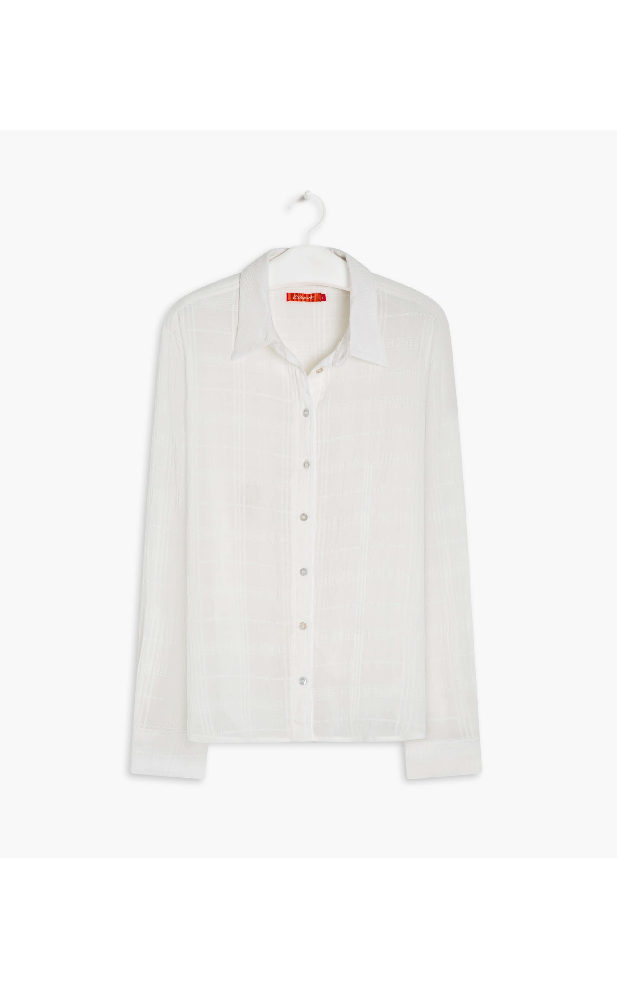 Camisa Nina Voil Maquinetado Off White
