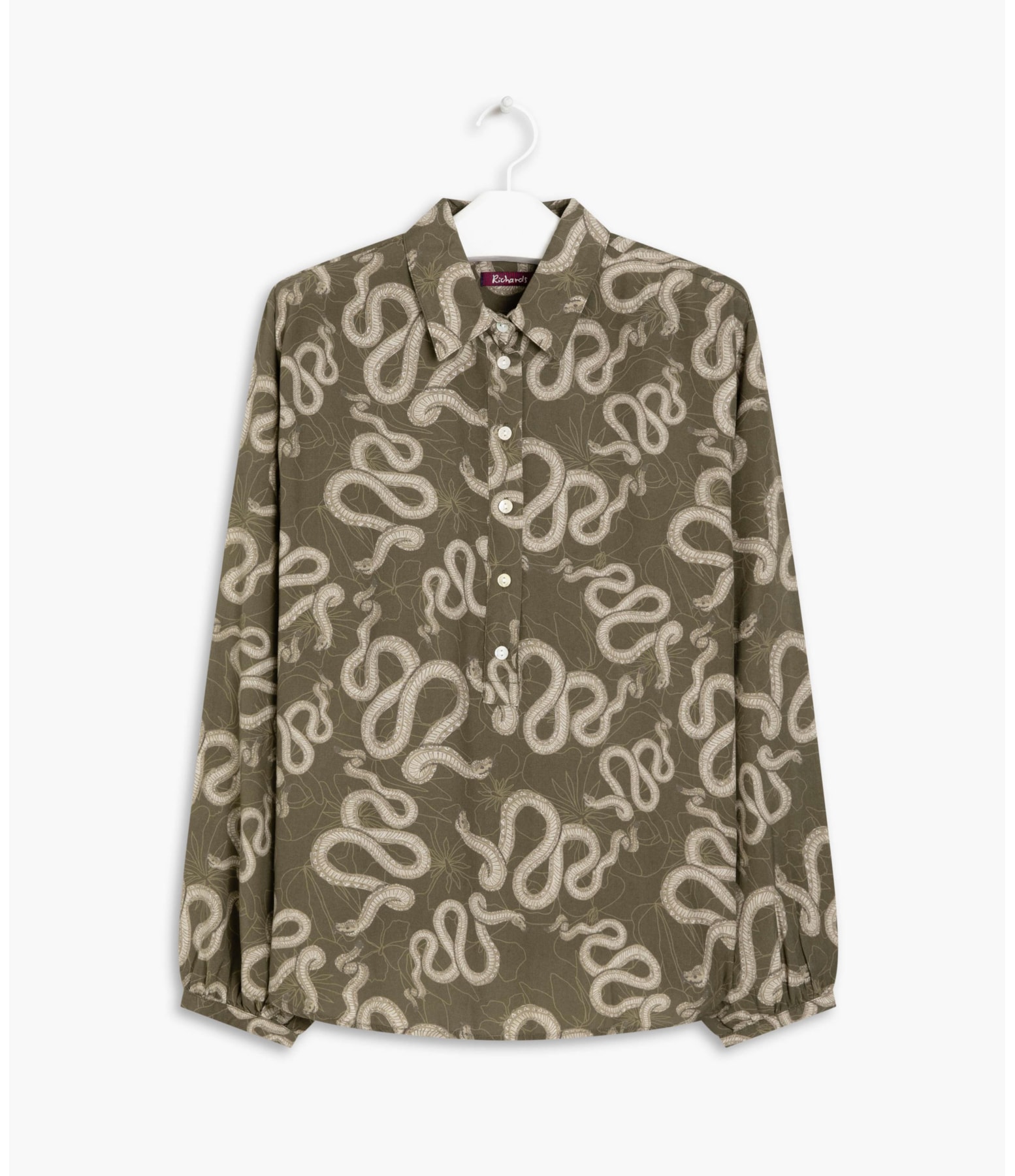Camisa Noi Cobra Viscose Verde Army
