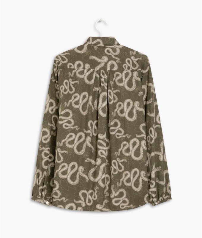 Camisa Noi Cobra Viscose Verde Army