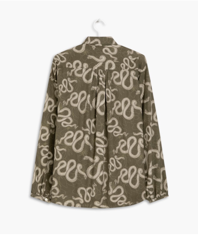 Camisa Noi Cobra Viscose Verde Army