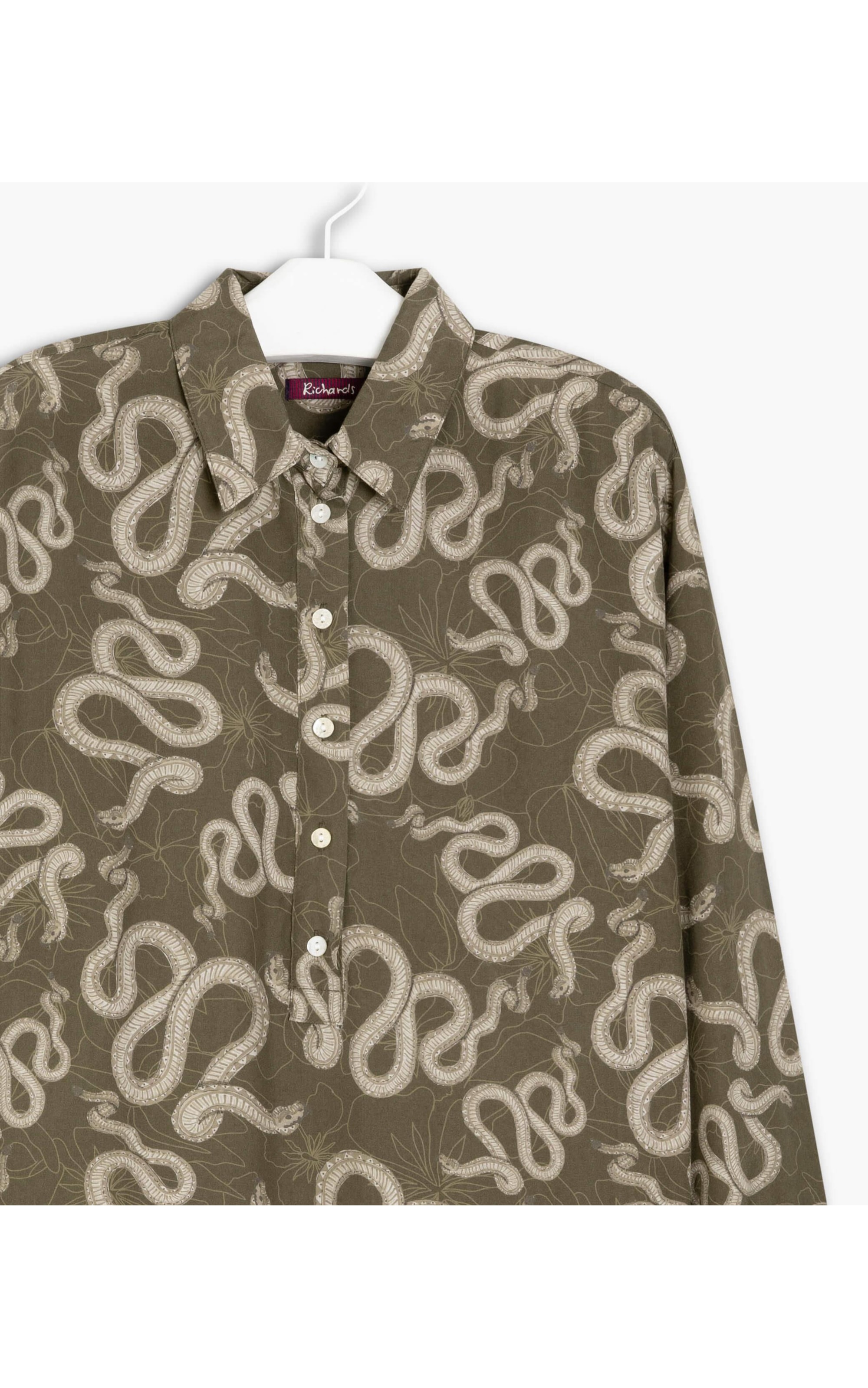 Camisa Noi Cobra Viscose Verde Army