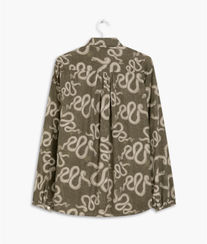 Camisa Noi Cobra Viscose Verde Army