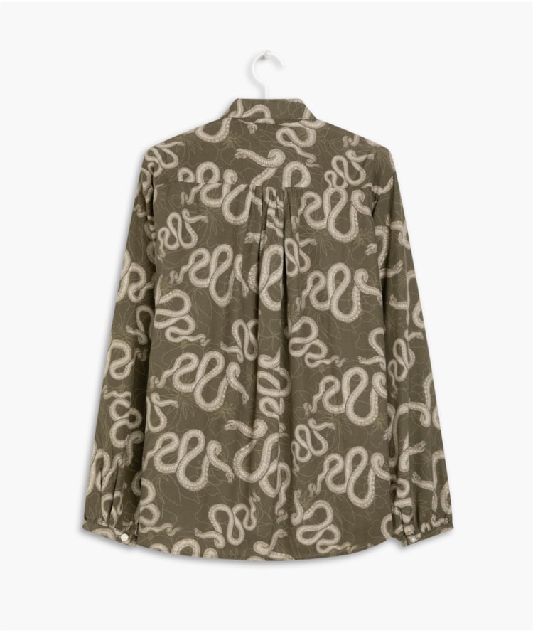 Camisa Noi Cobra Viscose Verde Army