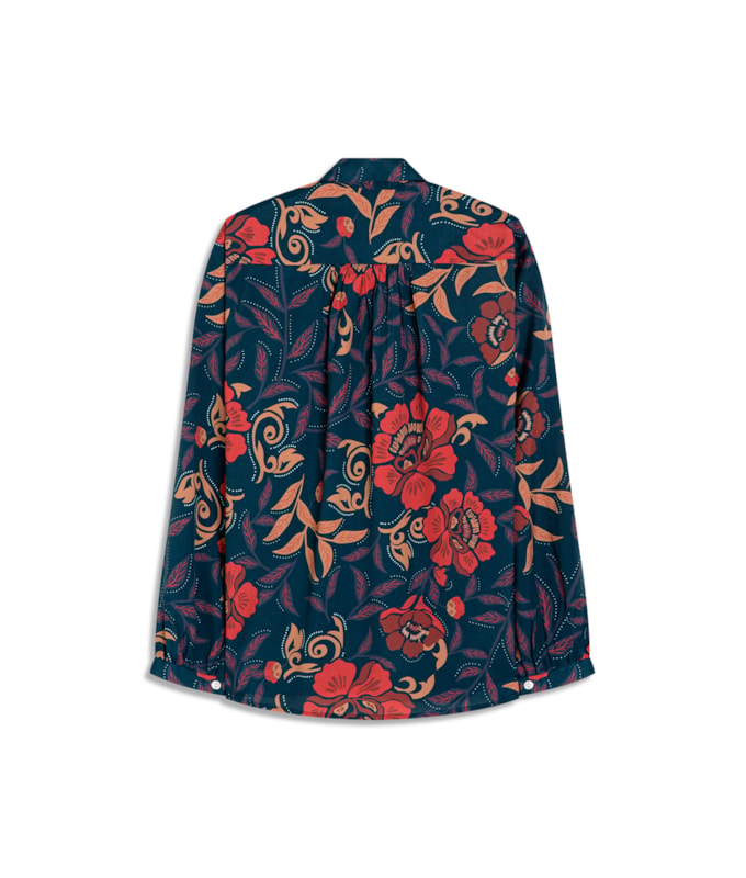 Camisa Noi Mexicana Viscose Marinho