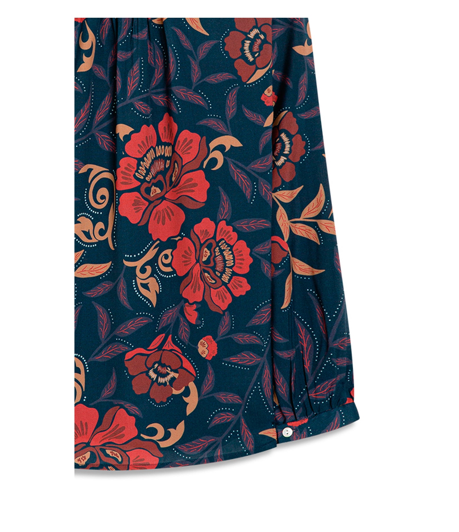 Camisa Noi Mexicana Viscose Marinho
