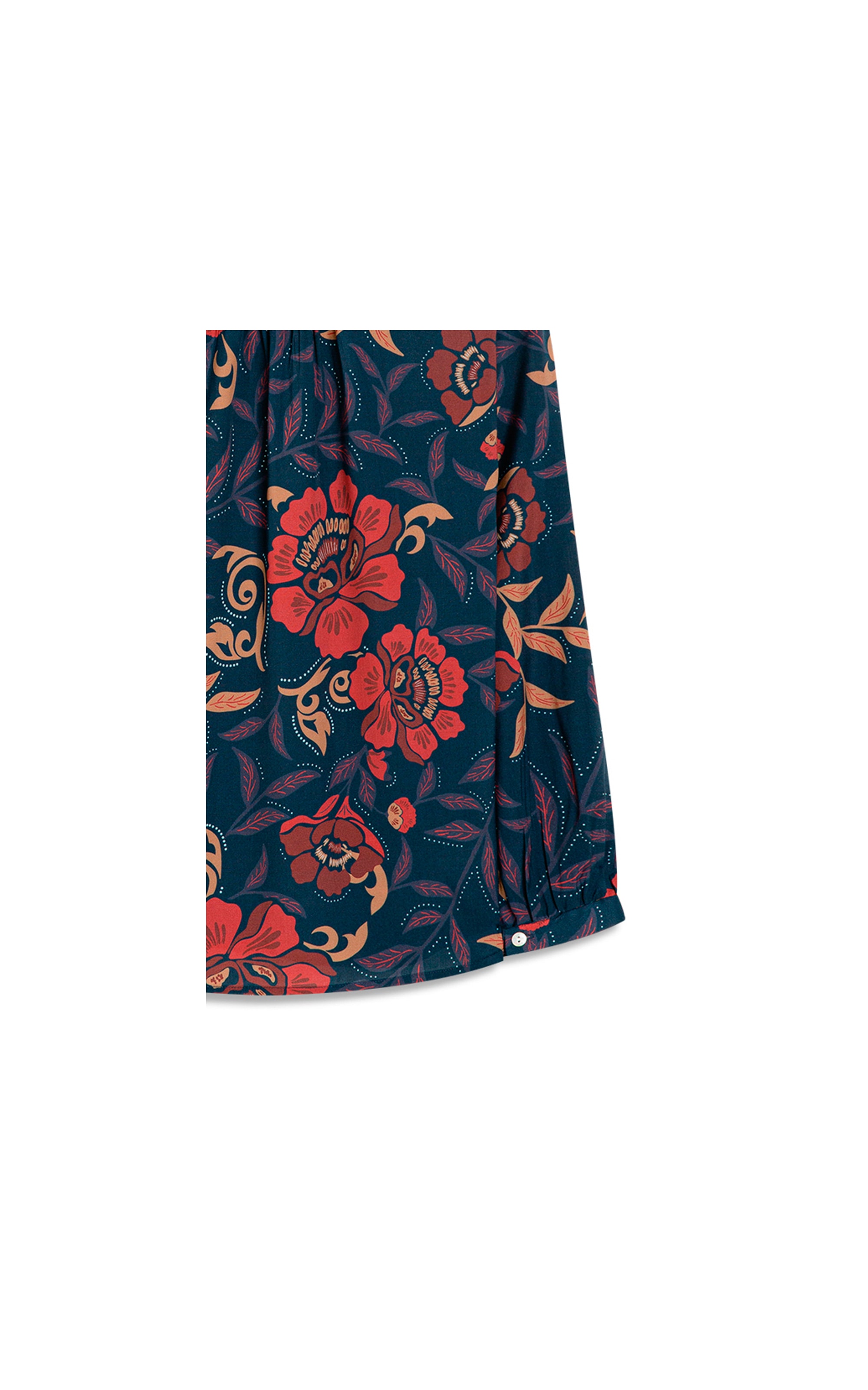 Camisa Noi Mexicana Viscose Marinho