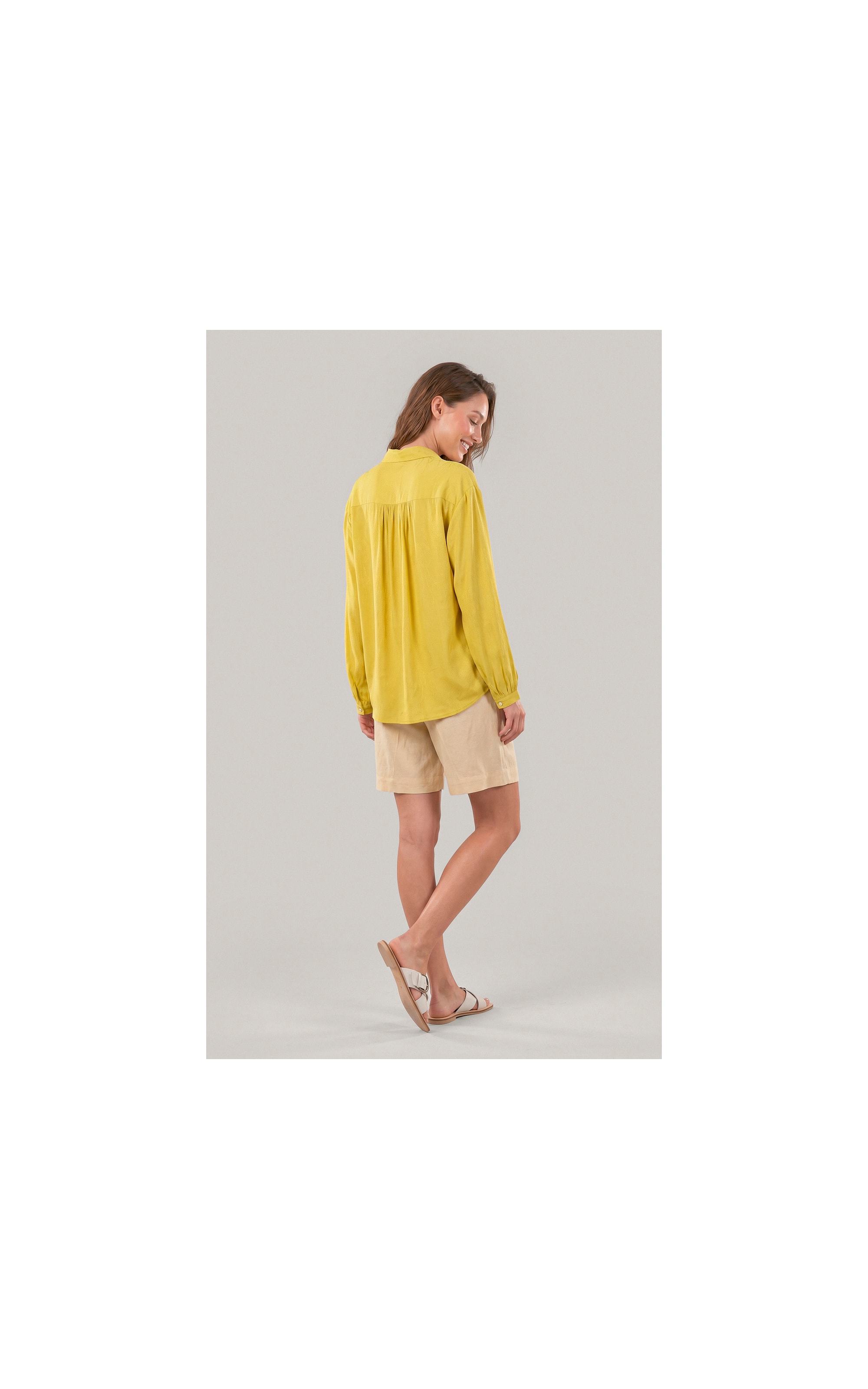 Camisa Noi Poa Agua Viva Viscose Lemon