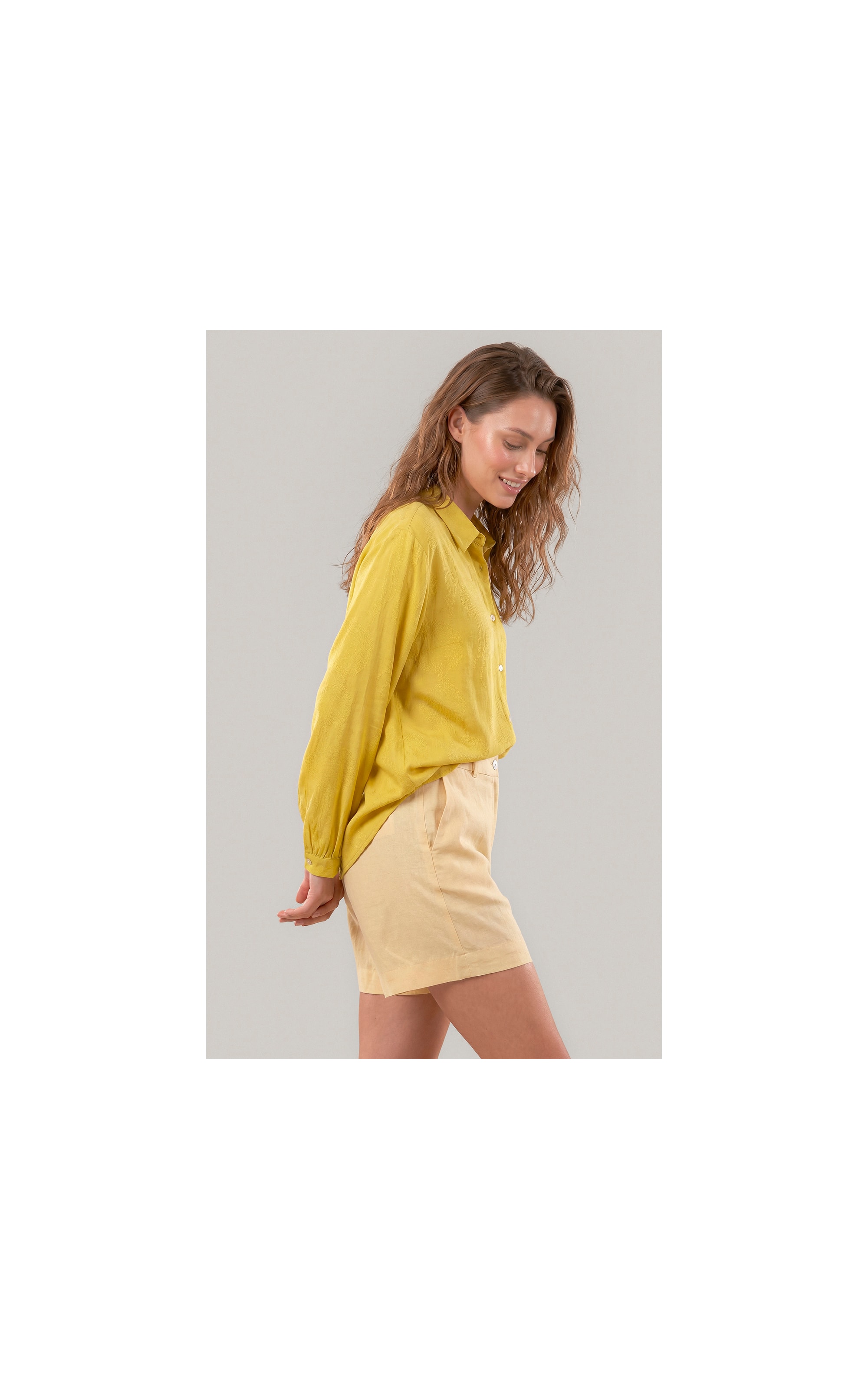 Camisa Noi Poa Agua Viva Viscose Lemon