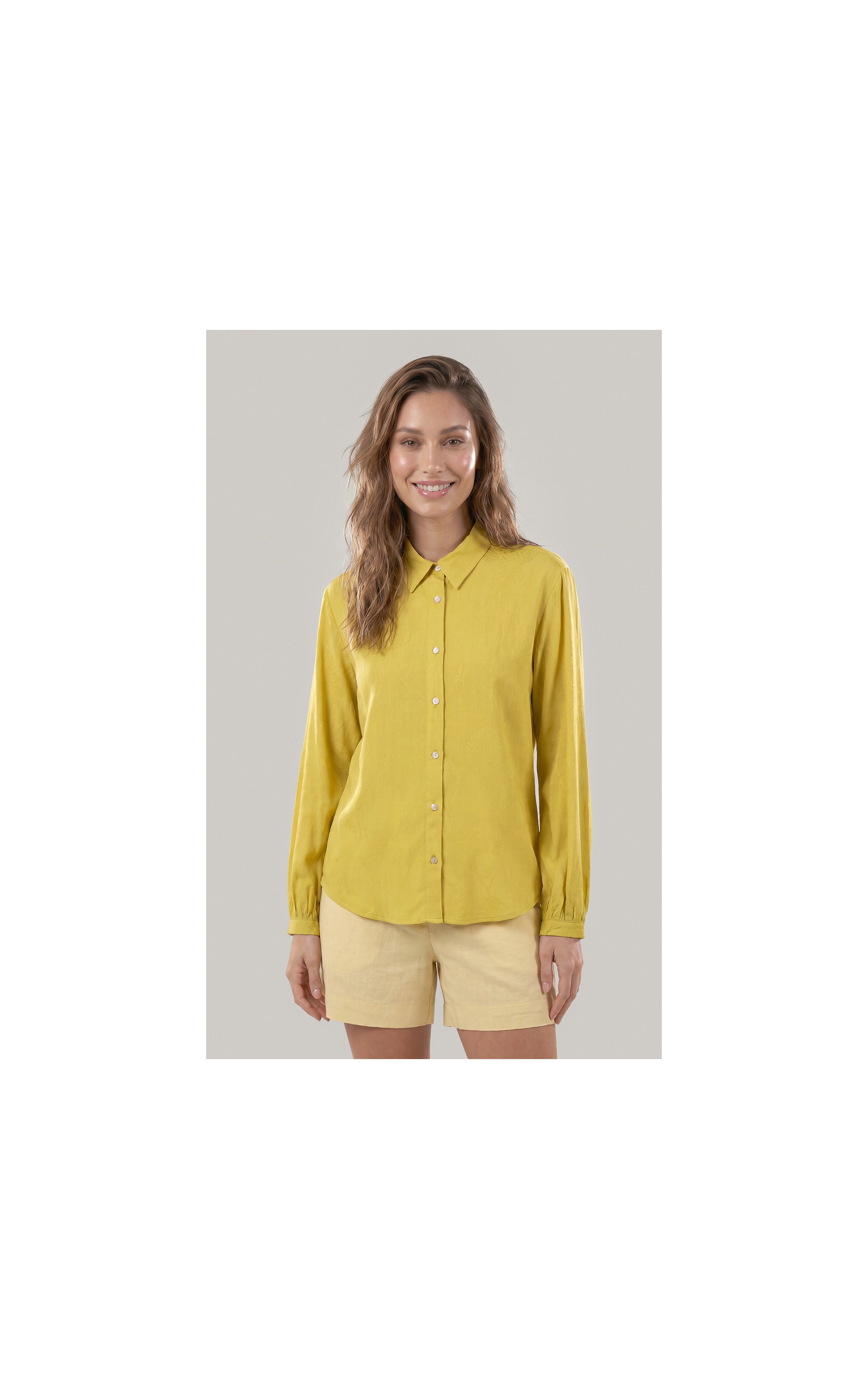 Camisa Noi Poa Agua Viva Viscose Lemon