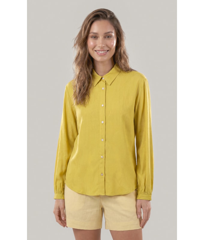 Camisa Noi Poa Agua Viva Viscose Lemon