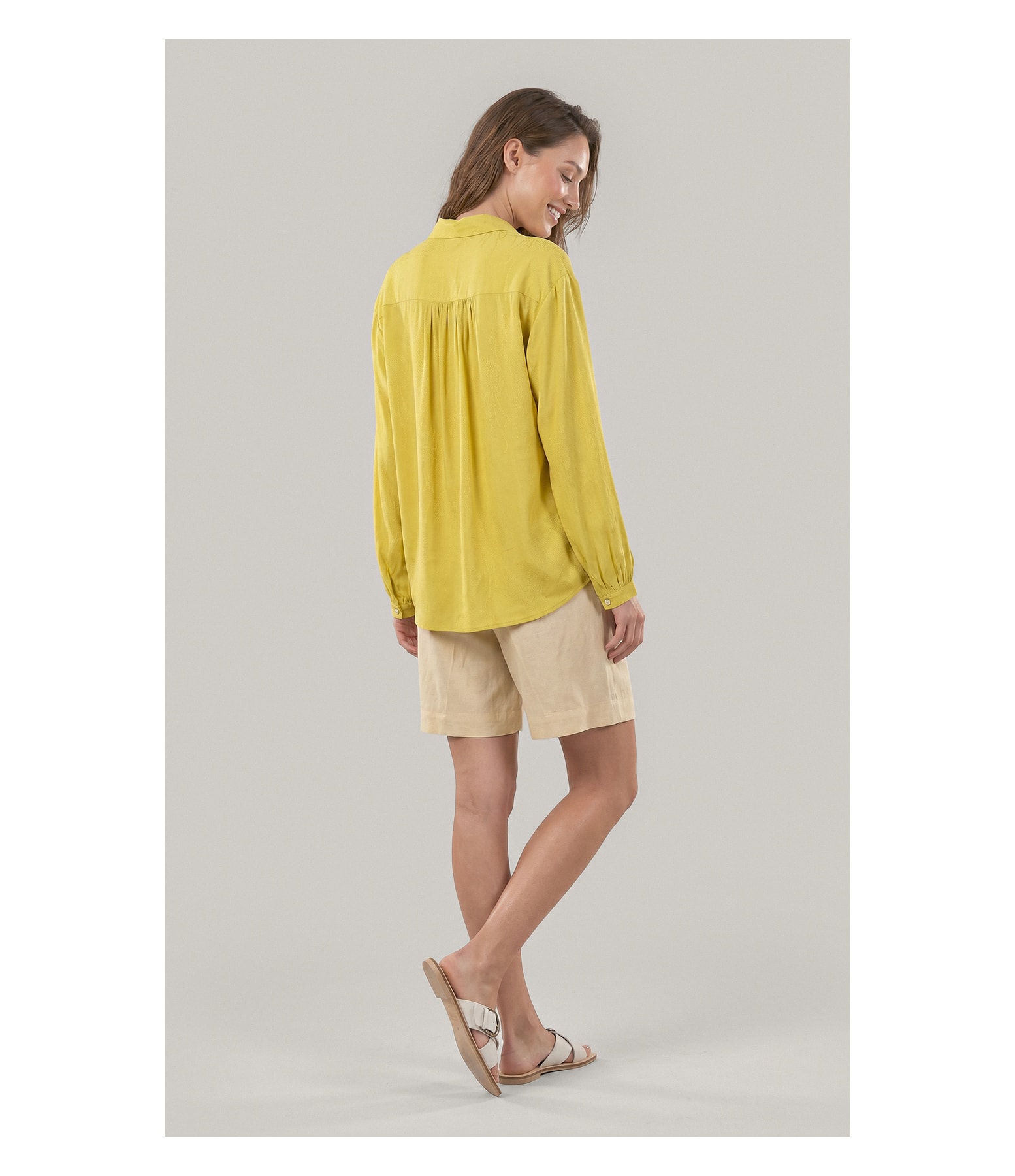 Camisa Noi Poa Agua Viva Viscose Lemon