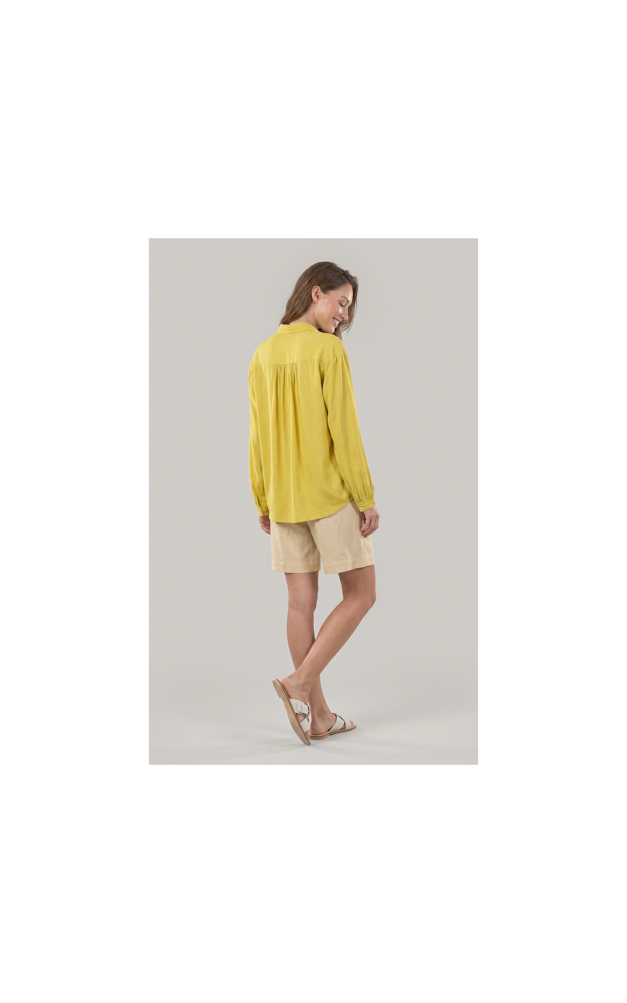 Camisa Noi Poa Agua Viva Viscose Lemon