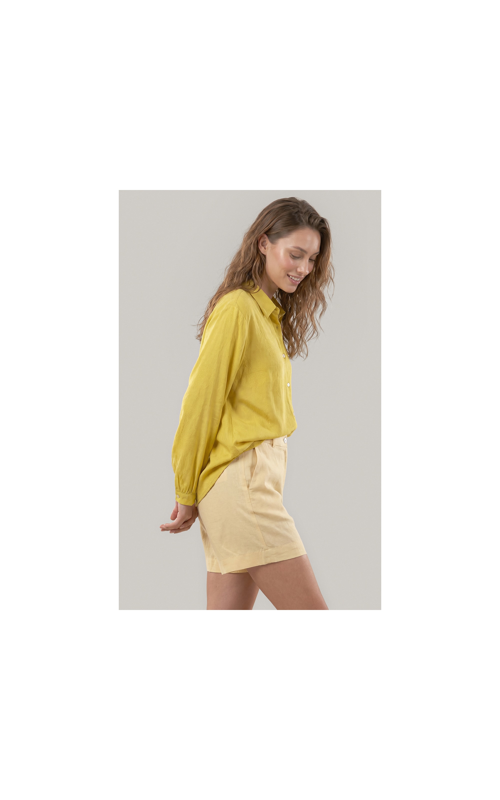 Camisa Noi Poa Agua Viva Viscose Lemon