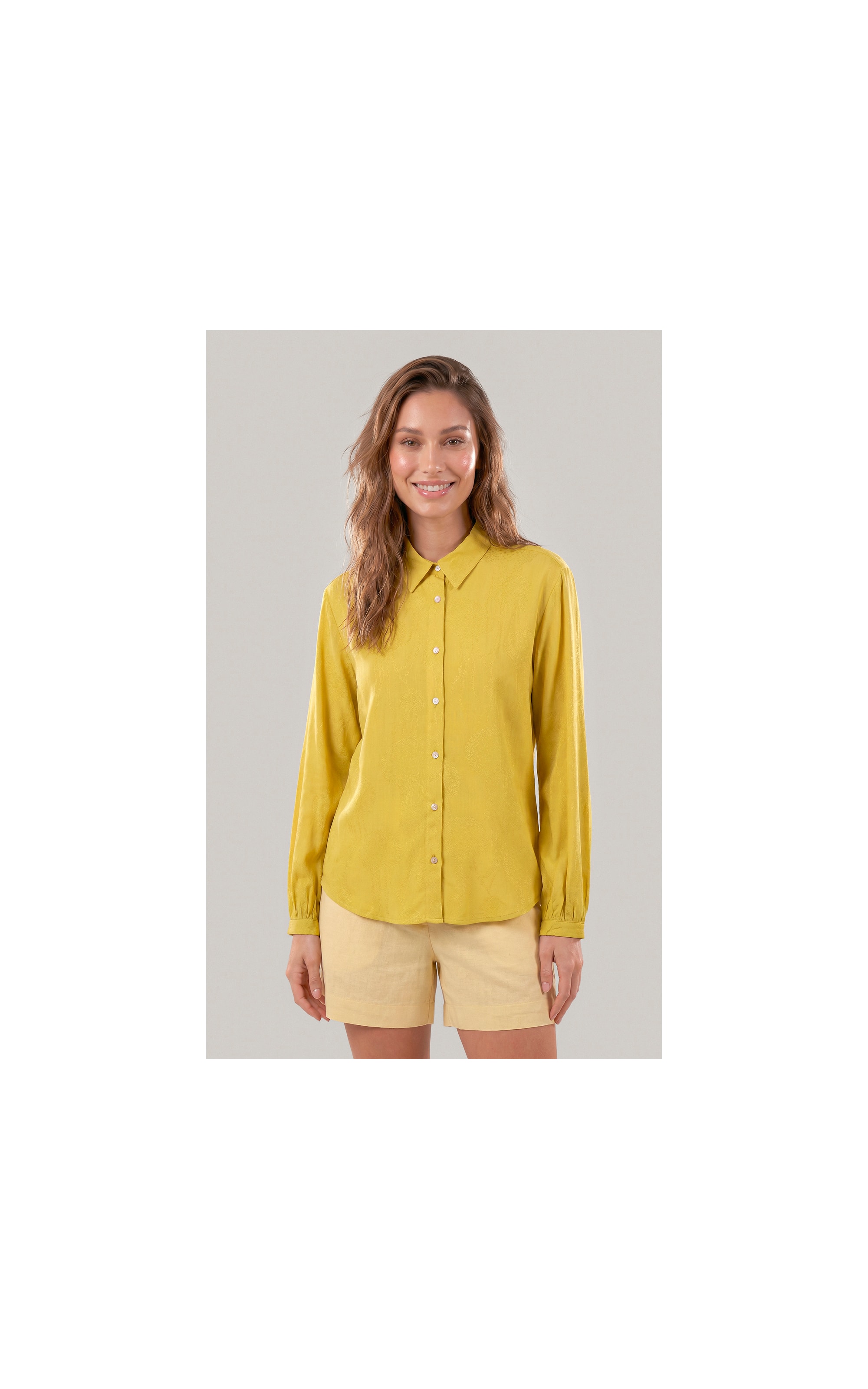 Camisa Noi Poa Agua Viva Viscose Lemon
