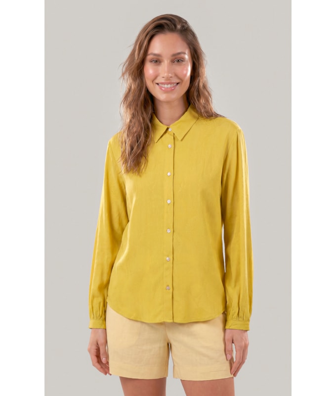 Camisa Noi Poa Agua Viva Viscose Lemon