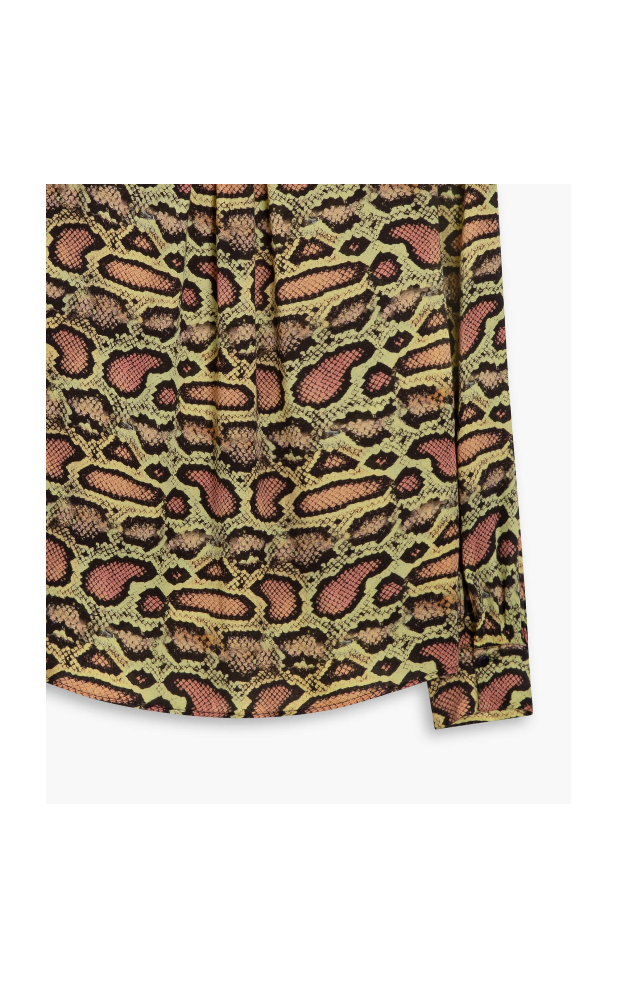 Camisa Noi Viscose Est Croco Amarelo