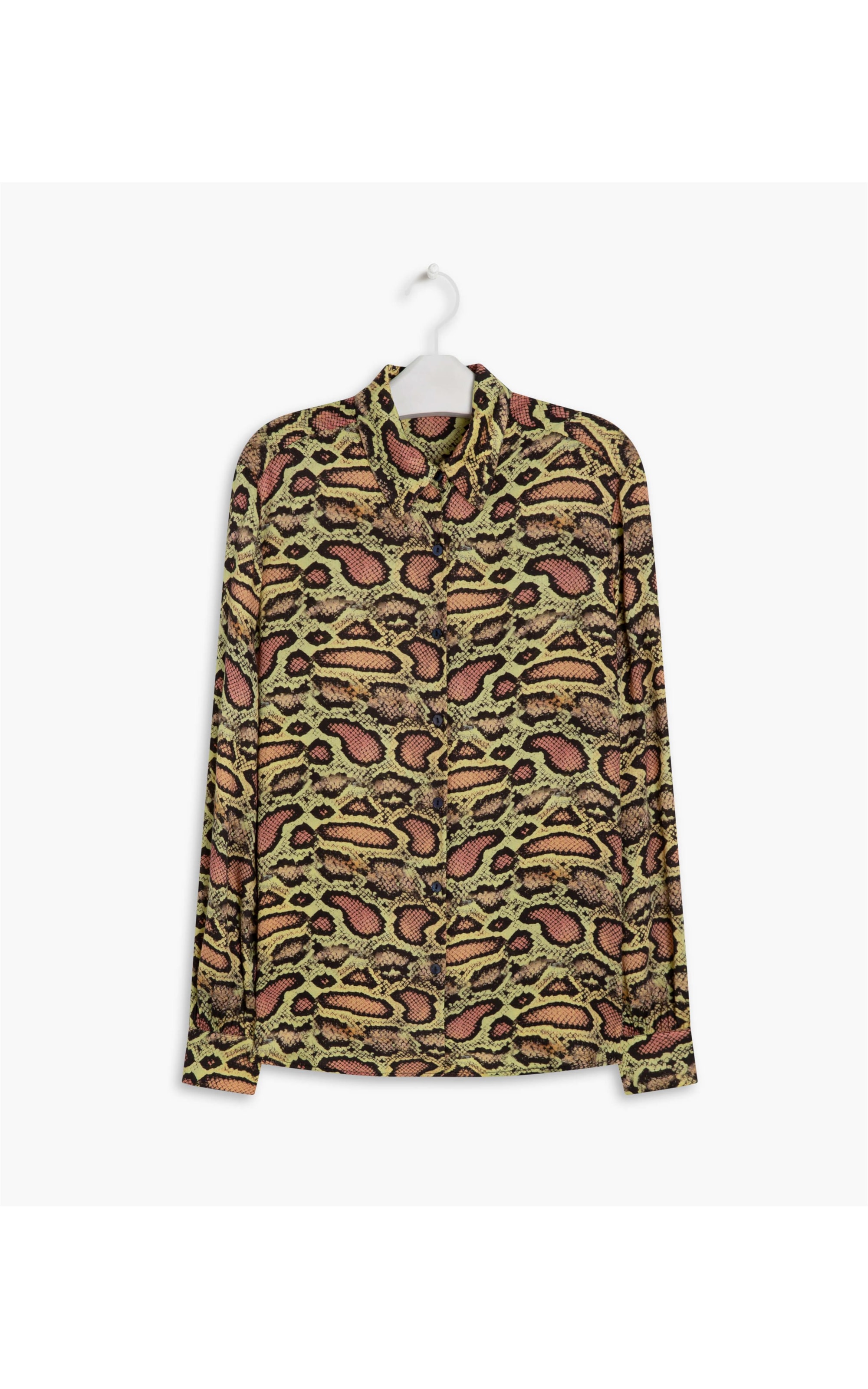 Camisa Noi Viscose Est Croco Amarelo