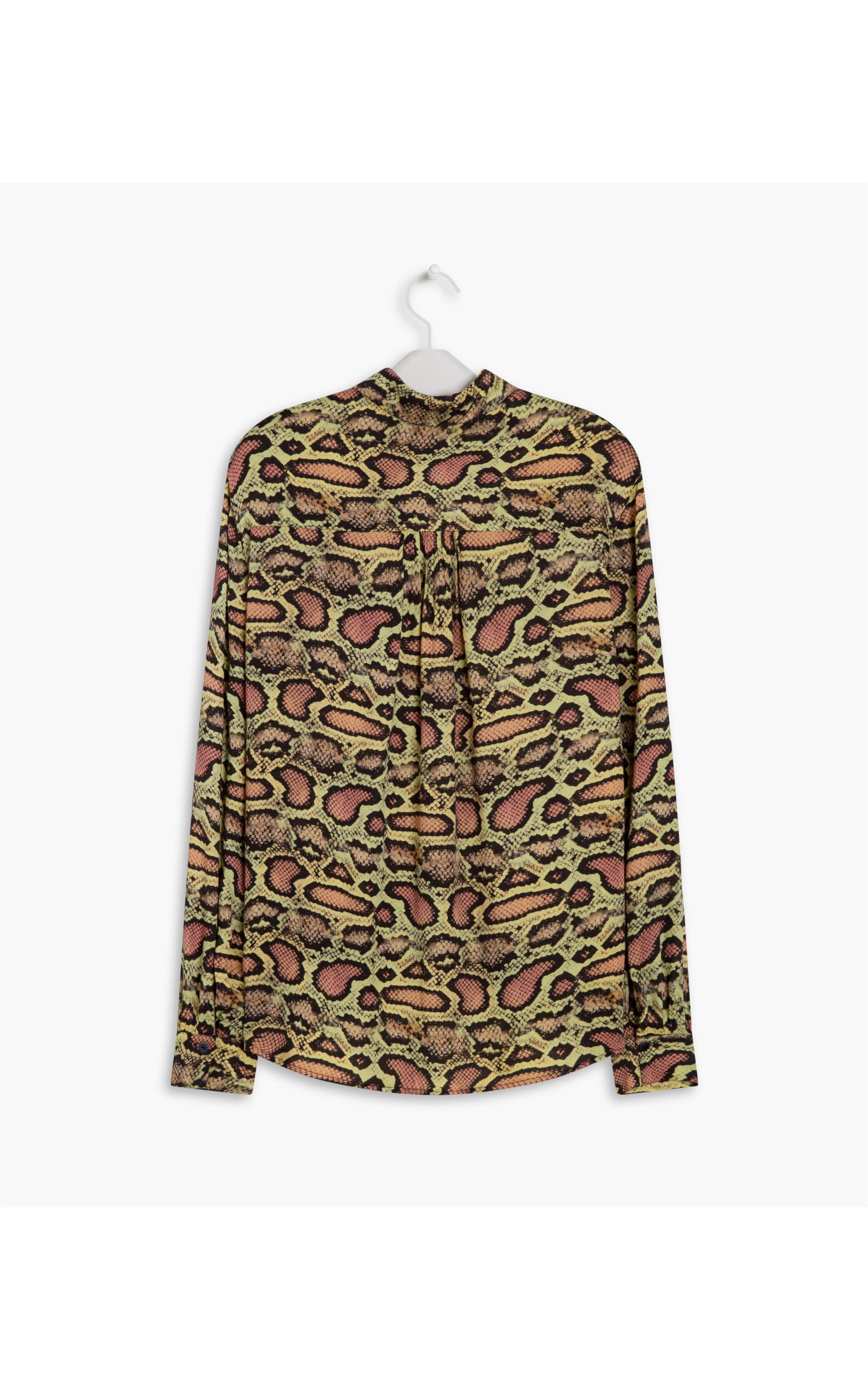 Camisa Noi Viscose Est Croco Amarelo