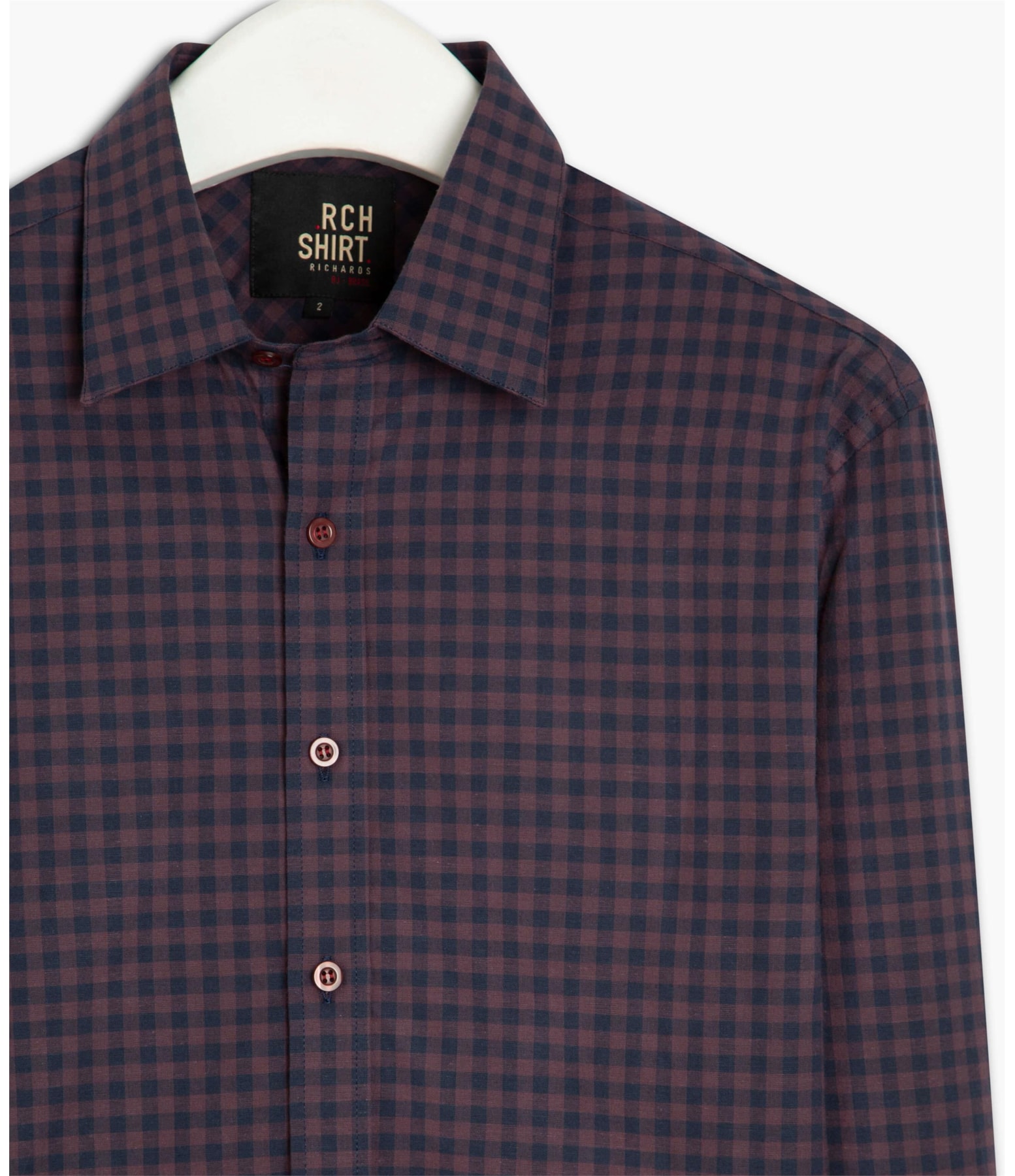 Camisa North Plaid Bordeaux