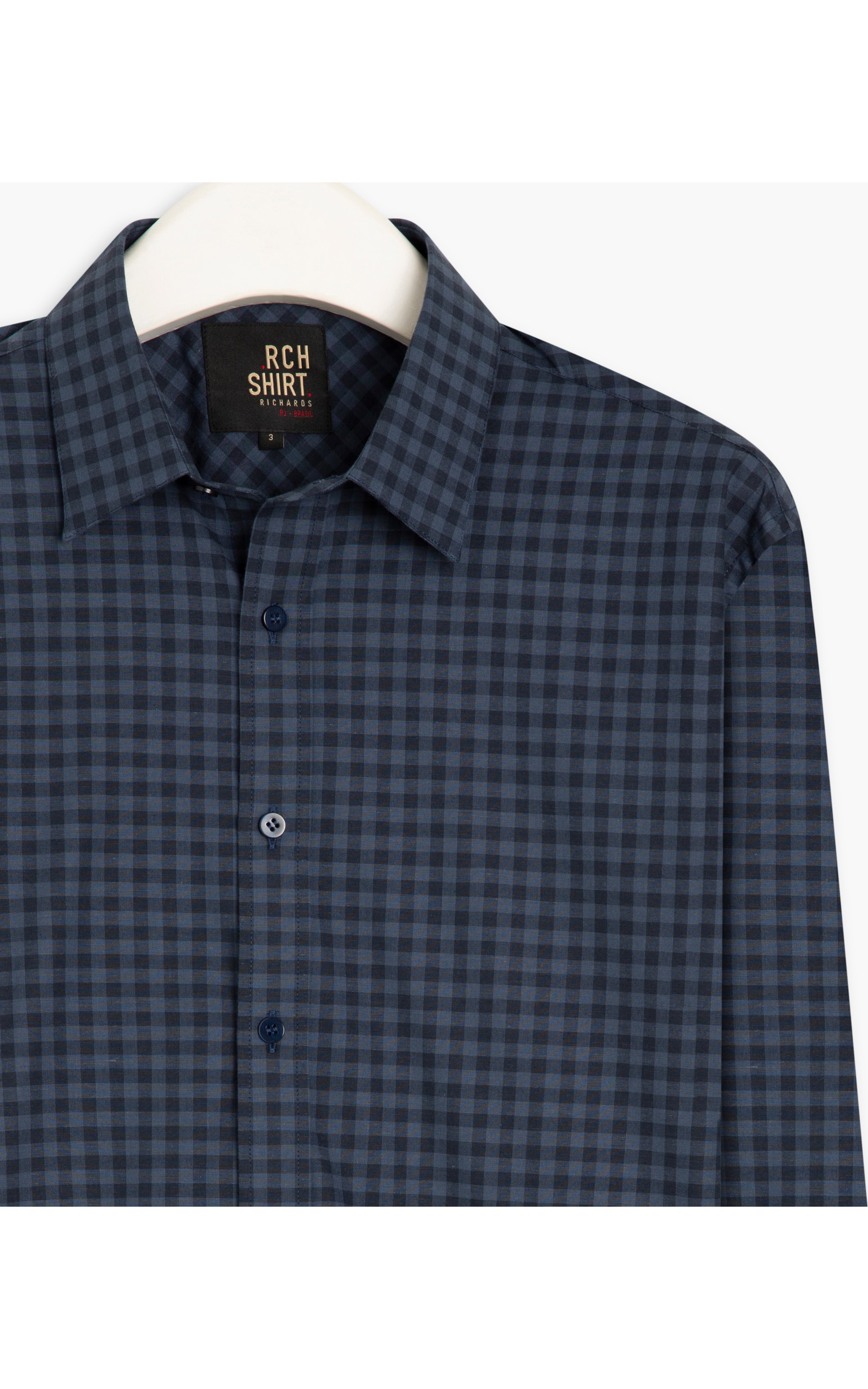  Camisa North Plaid Dark Navy