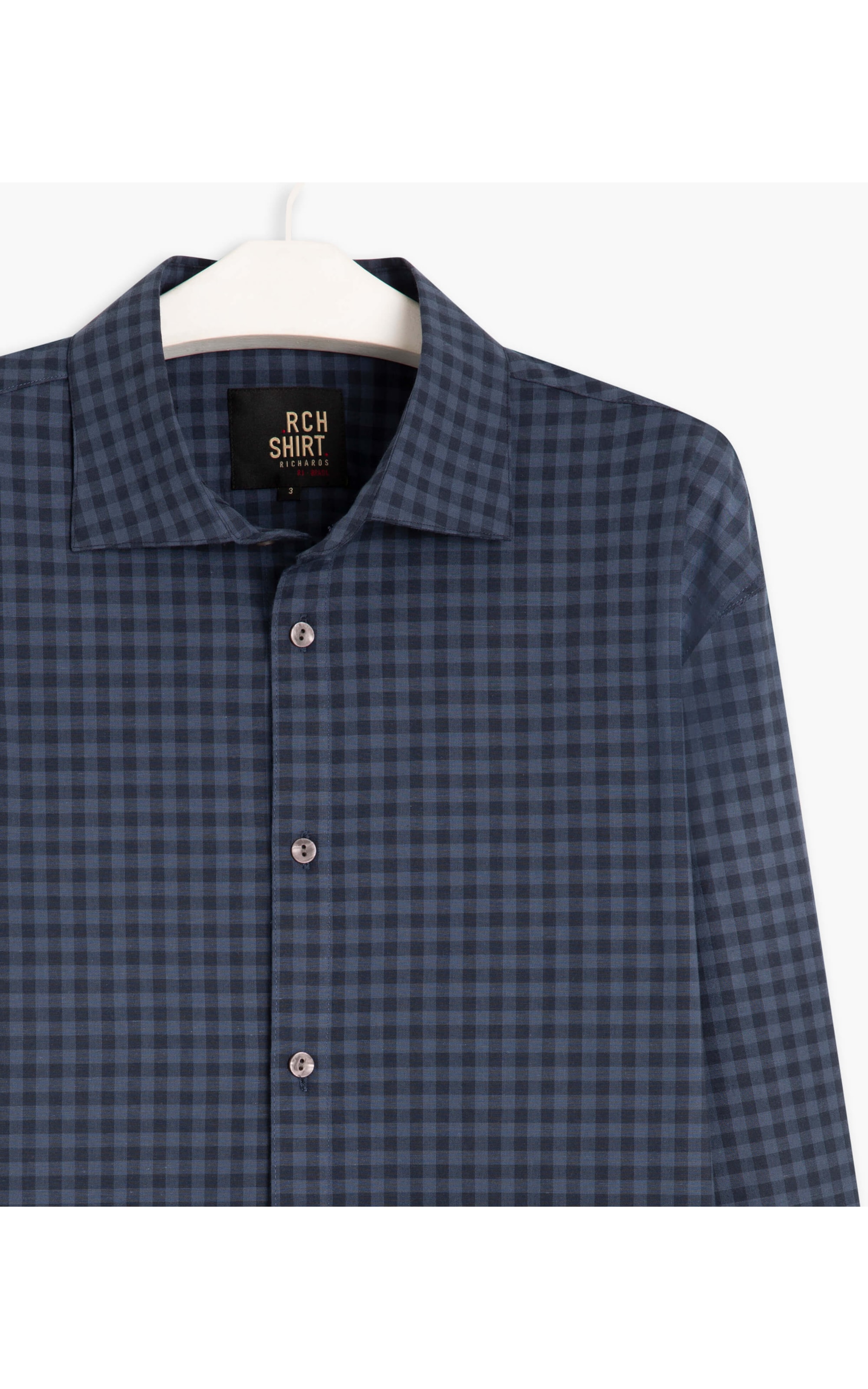 Camisa North Plaid Dark Navy