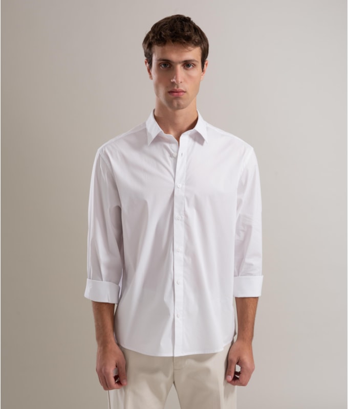 Camisa Nylon Spandex Branco