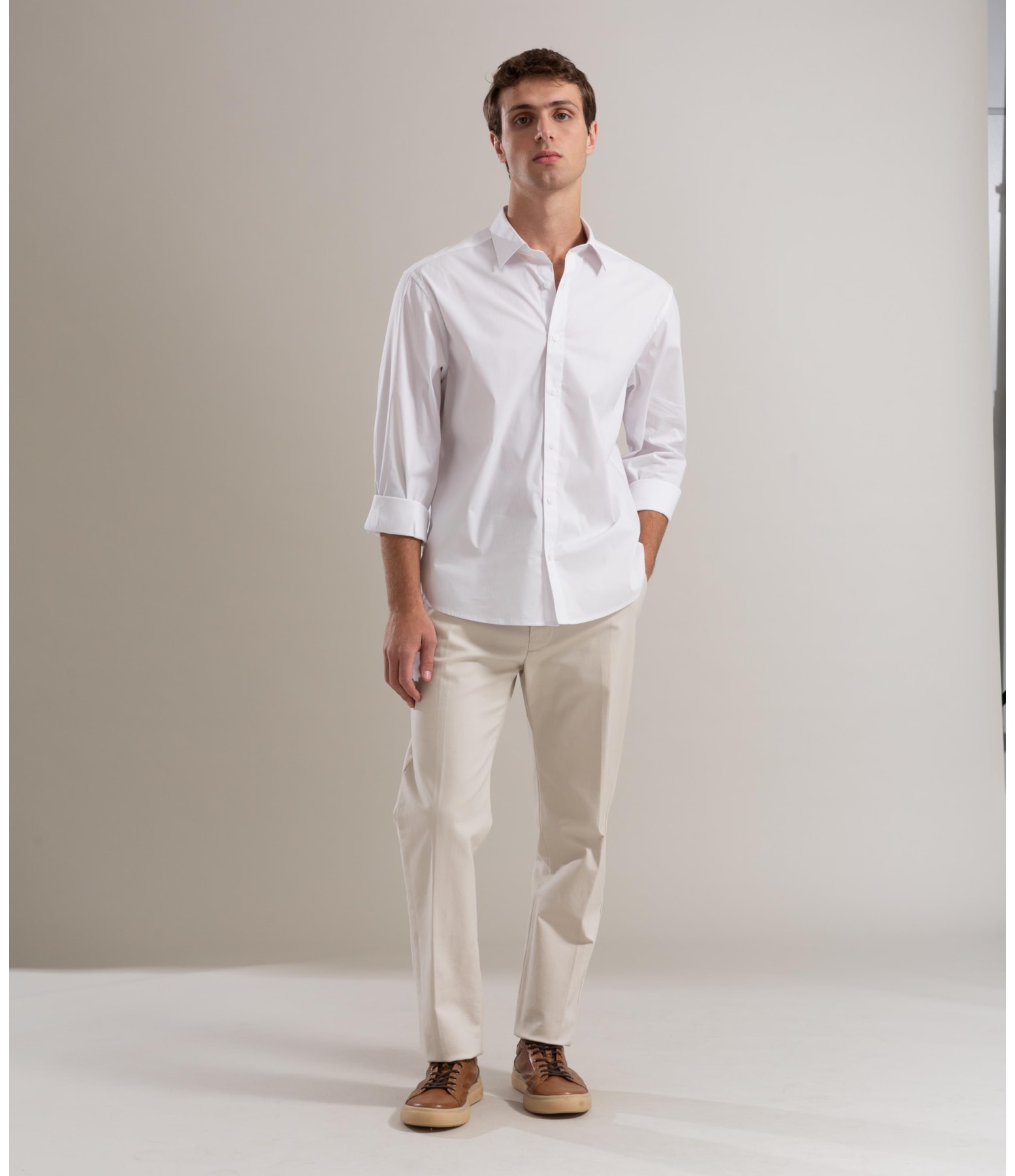 Camisa Nylon Spandex Branco