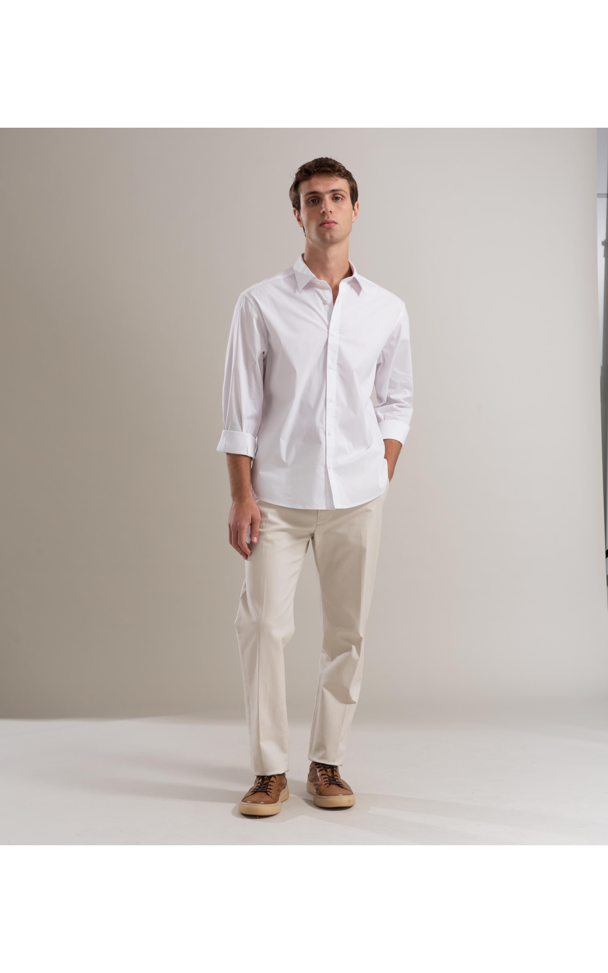 Camisa Nylon Spandex Branco