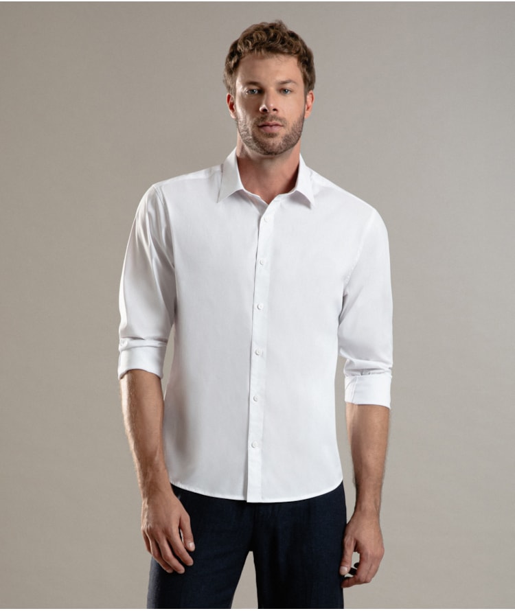 Camisa Nylon Spandex Branco