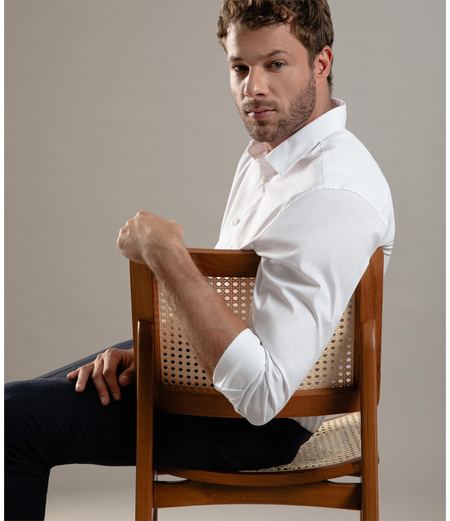 Camisa Nylon Spandex Branco