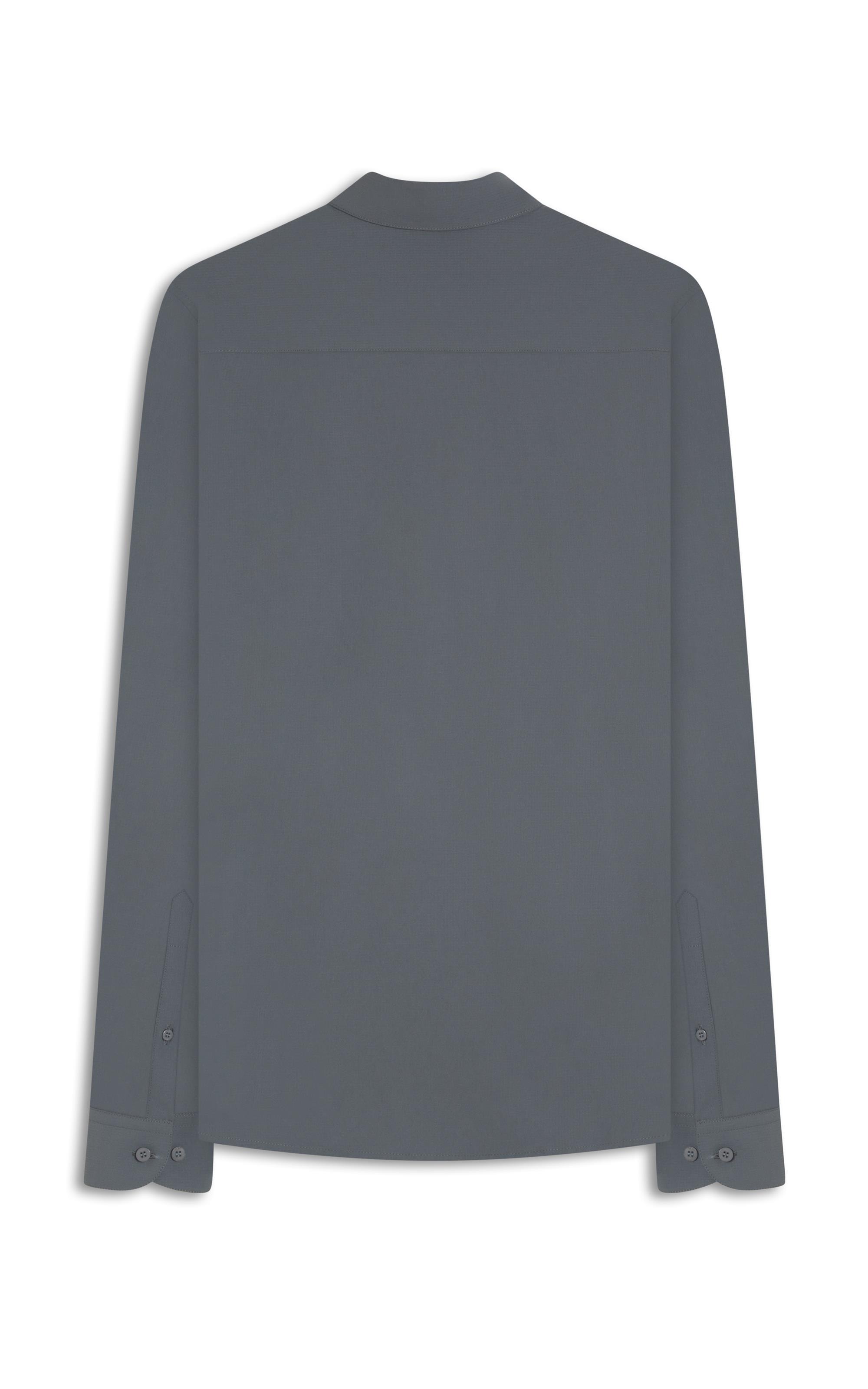 Camisa Nylon Tech Pockets Ml Grafite