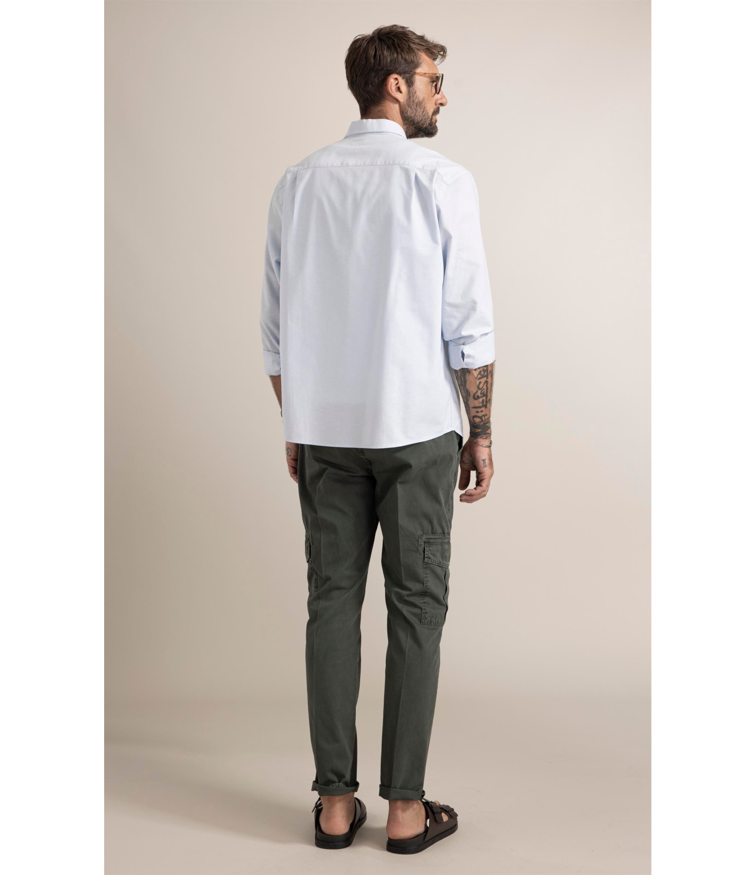 Camisa Oxford Azul Claro