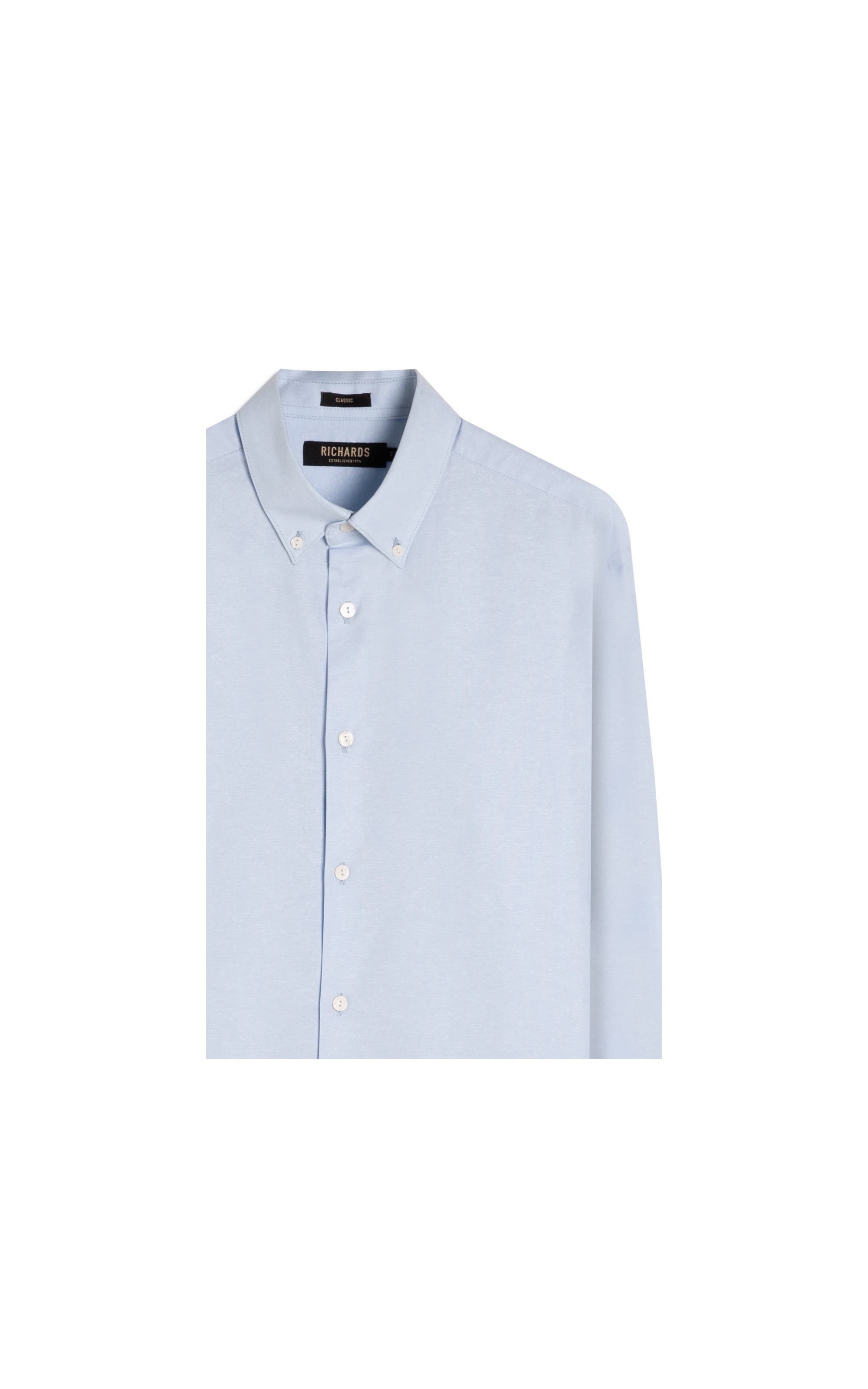 Camisa Oxford Azul Claro