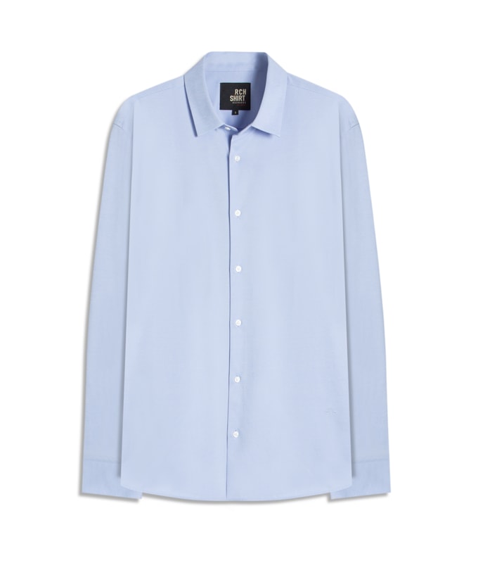 Camisa Oxford Flex Classic St Ml Azul Seco