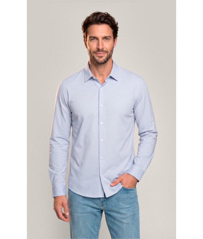Camisa Oxford Flex Classic St Ml Niquel
