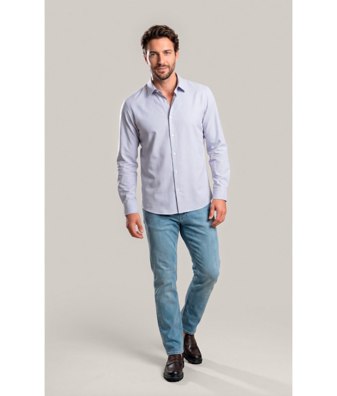 Camisa Oxford Flex Classic St Ml Niquel