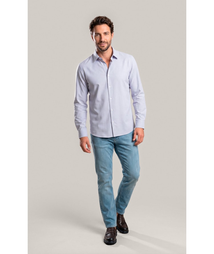 Camisa Oxford Flex Classic St Ml Niquel