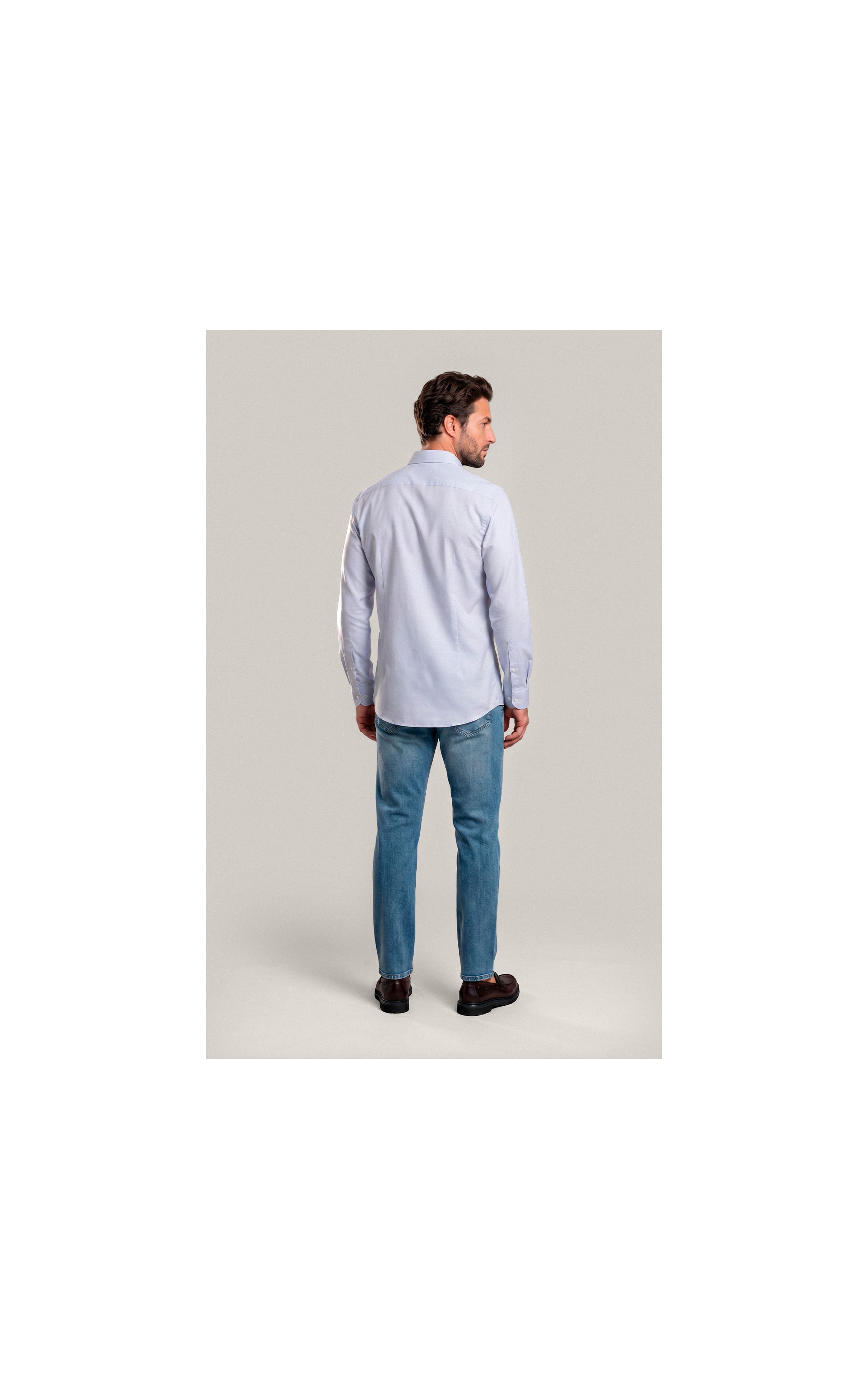 Camisa Oxford Flex Classic St Ml Niquel
