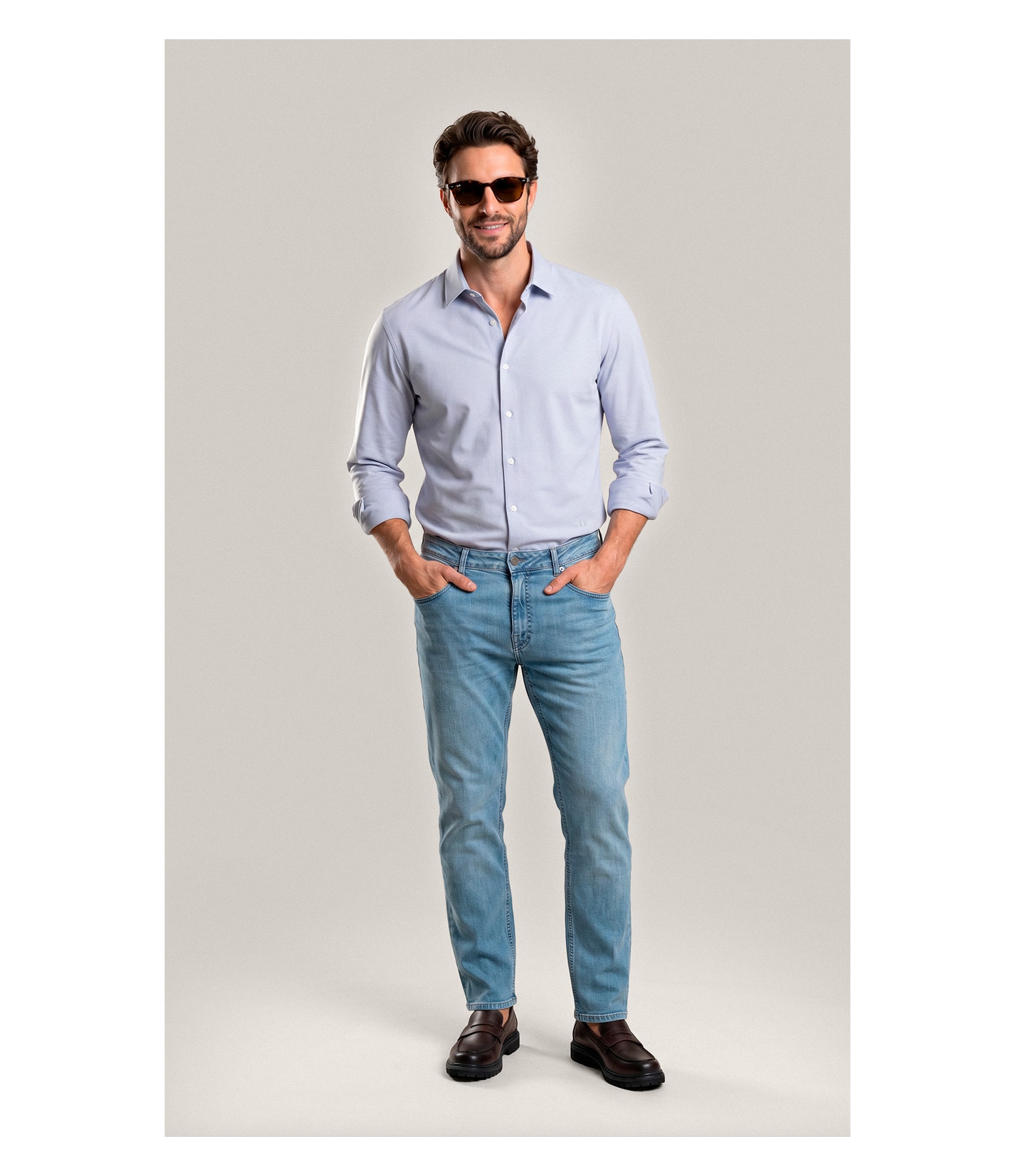 Camisa Oxford Flex Classic St Ml Niquel