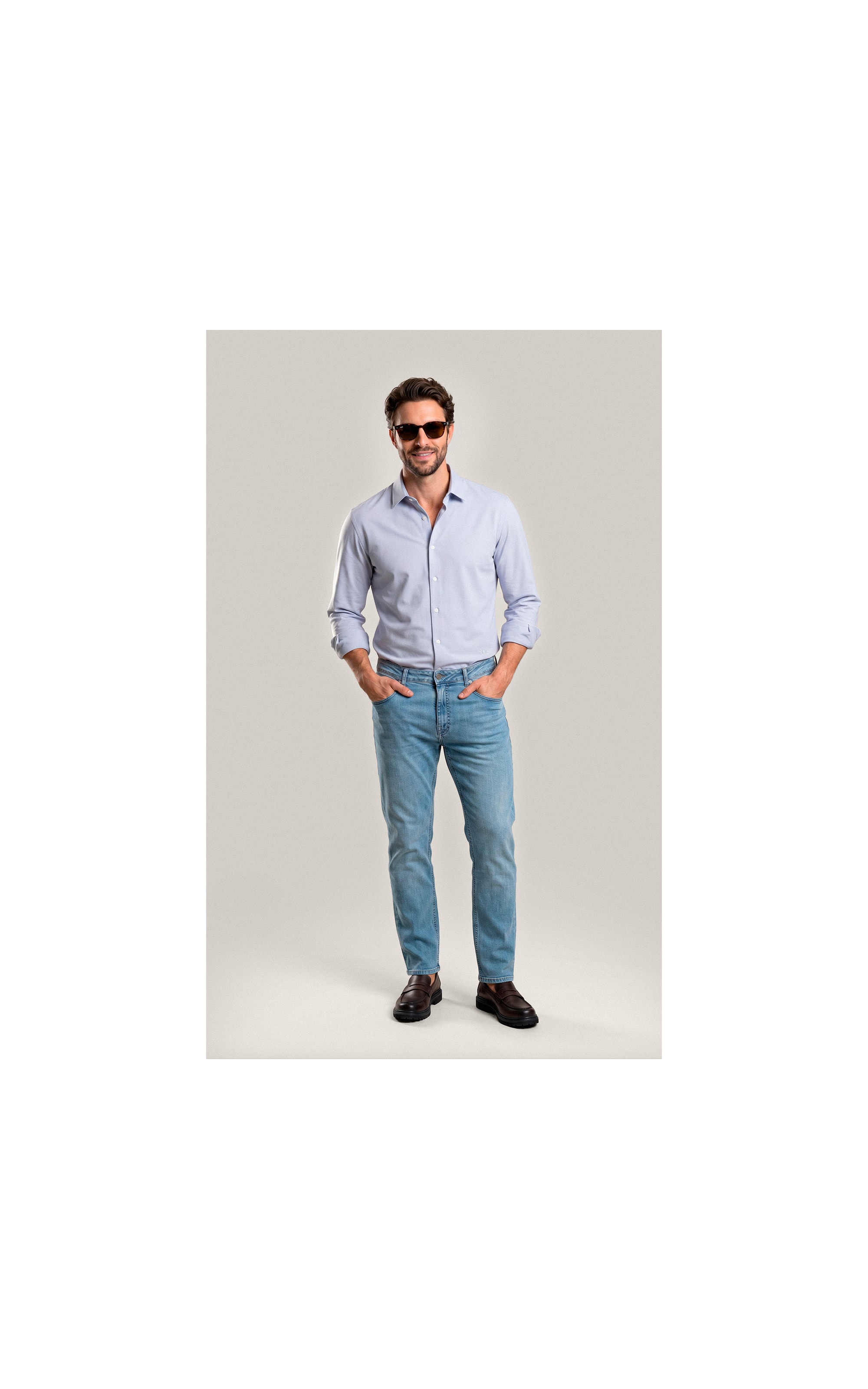 Camisa Oxford Flex Classic St Ml Niquel
