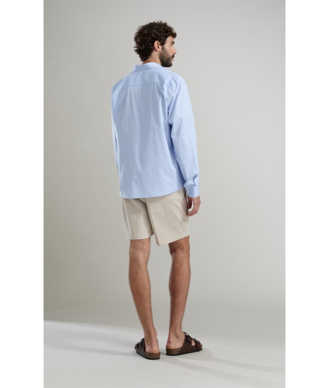 Camisa Oxford Ly Ml Azul Claro