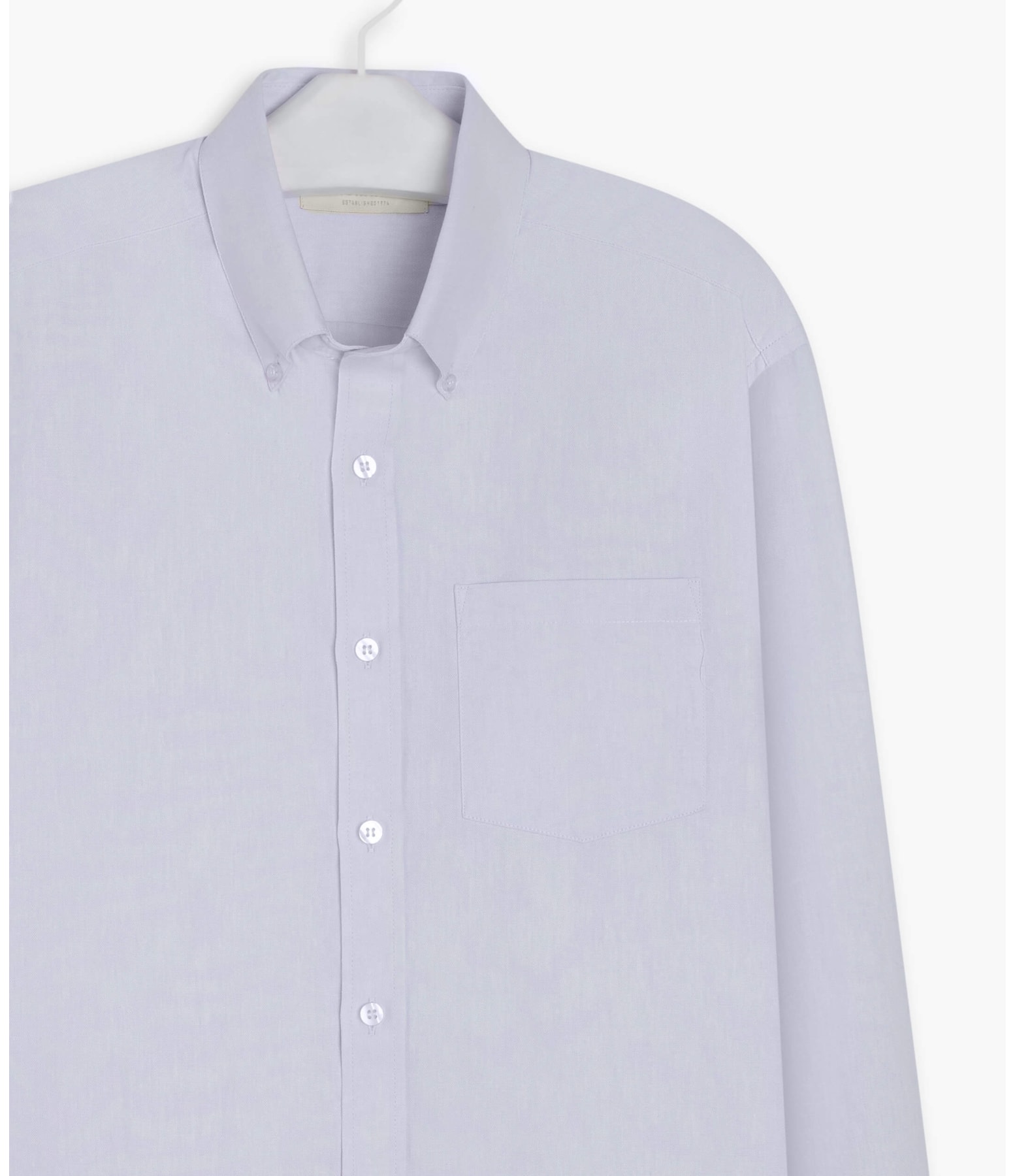 Camisa Oxford Ml Azul Bic