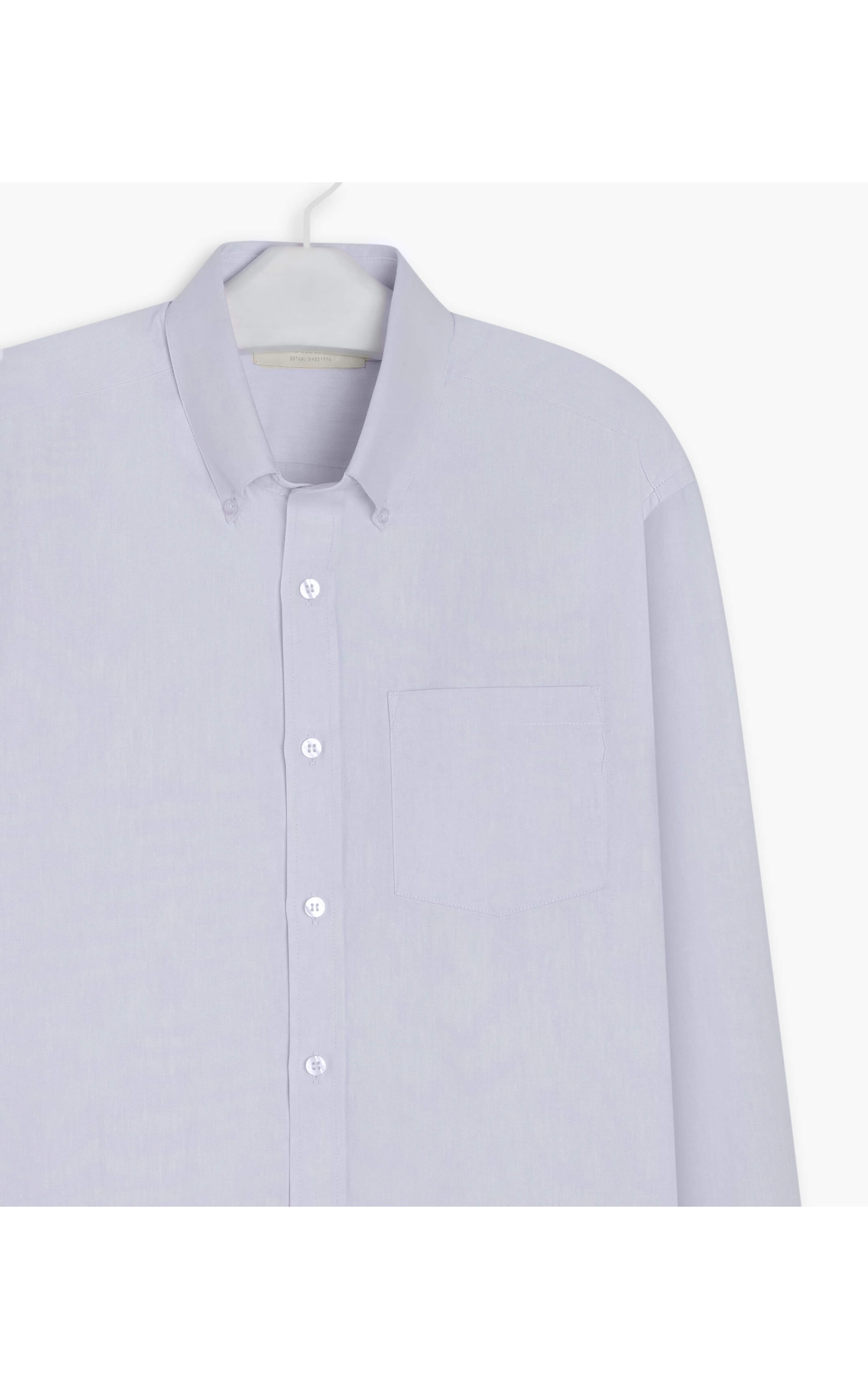 Camisa Oxford Ml Azul Bic