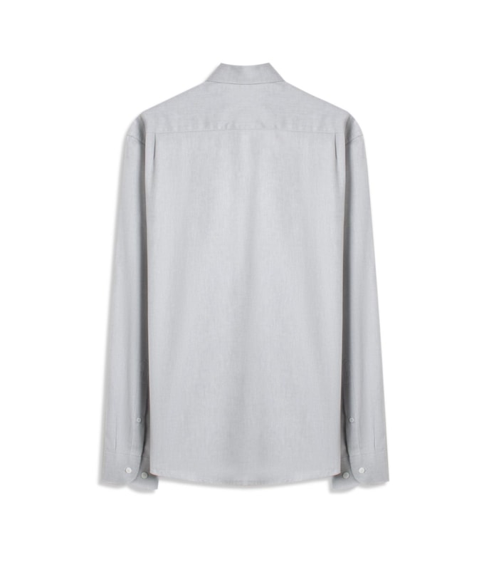 Camisa Oxford Ml Silver Gray